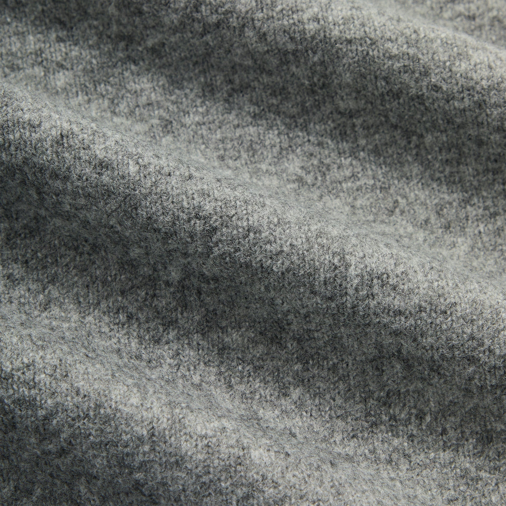 Kith Marled Harmon Rugby Pullover - Mid Heather Grey - PH