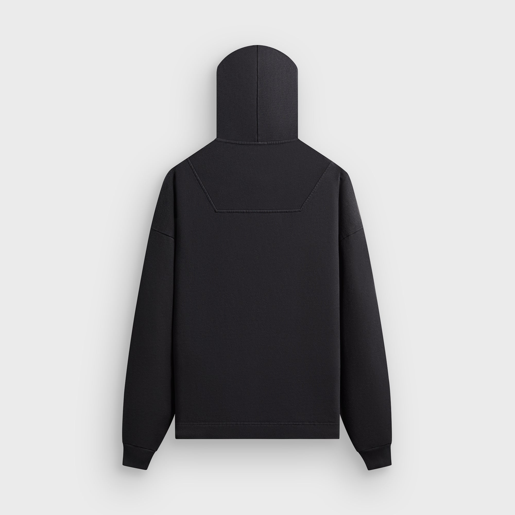 Kith Rib Neck Cropped Camden Hoodie - Black – Kith Canada