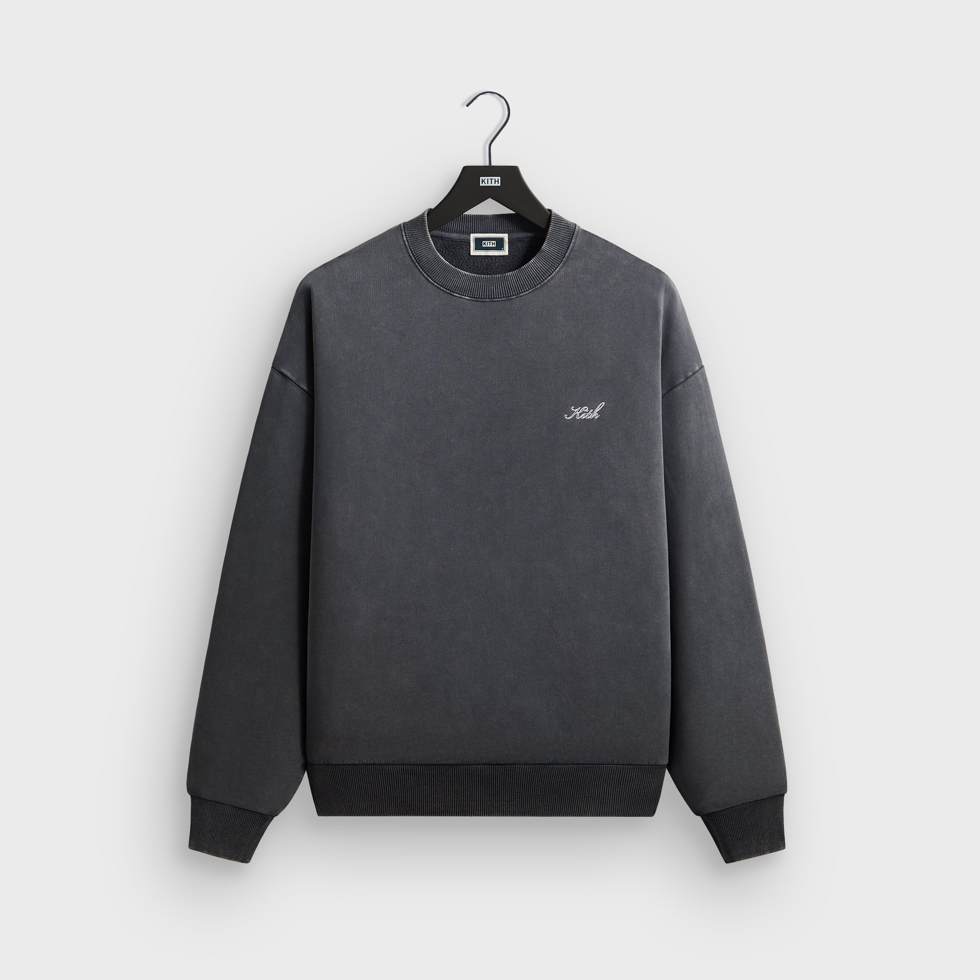 Kith Garment Dyed Nelson Crewneck - Asteroid – Kith Canada