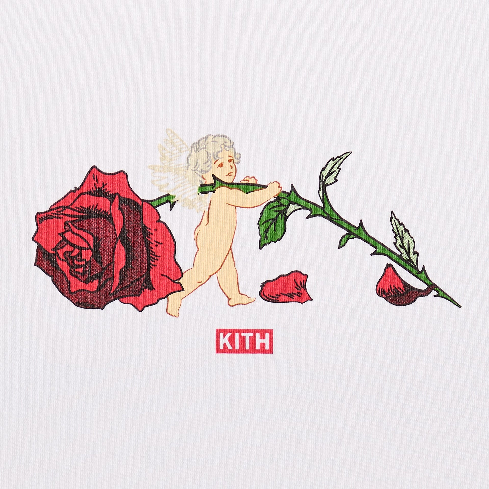 Kith Cupid Rose Tee - White