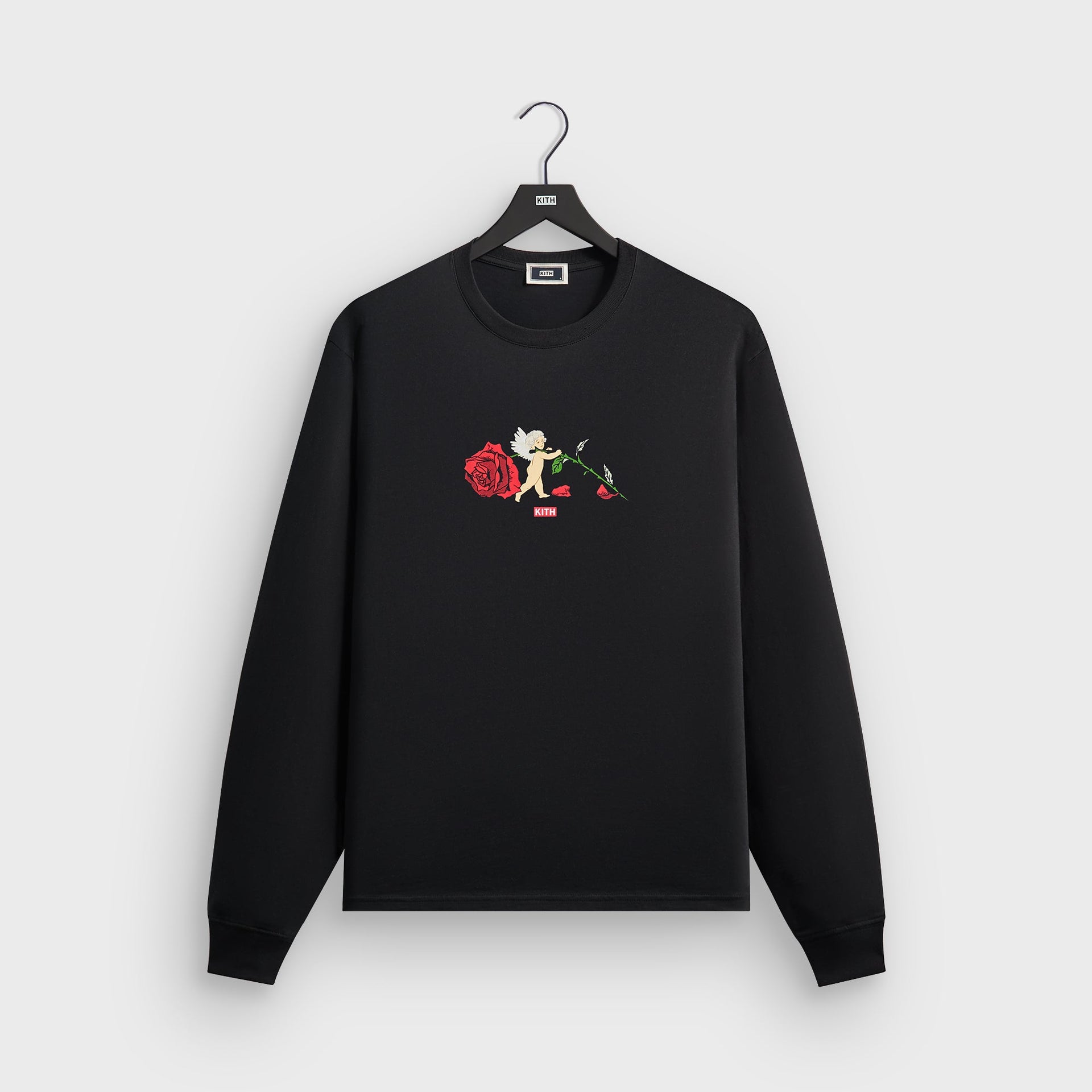 Kith Cupid Rose Long Sleeve Tee - Black
