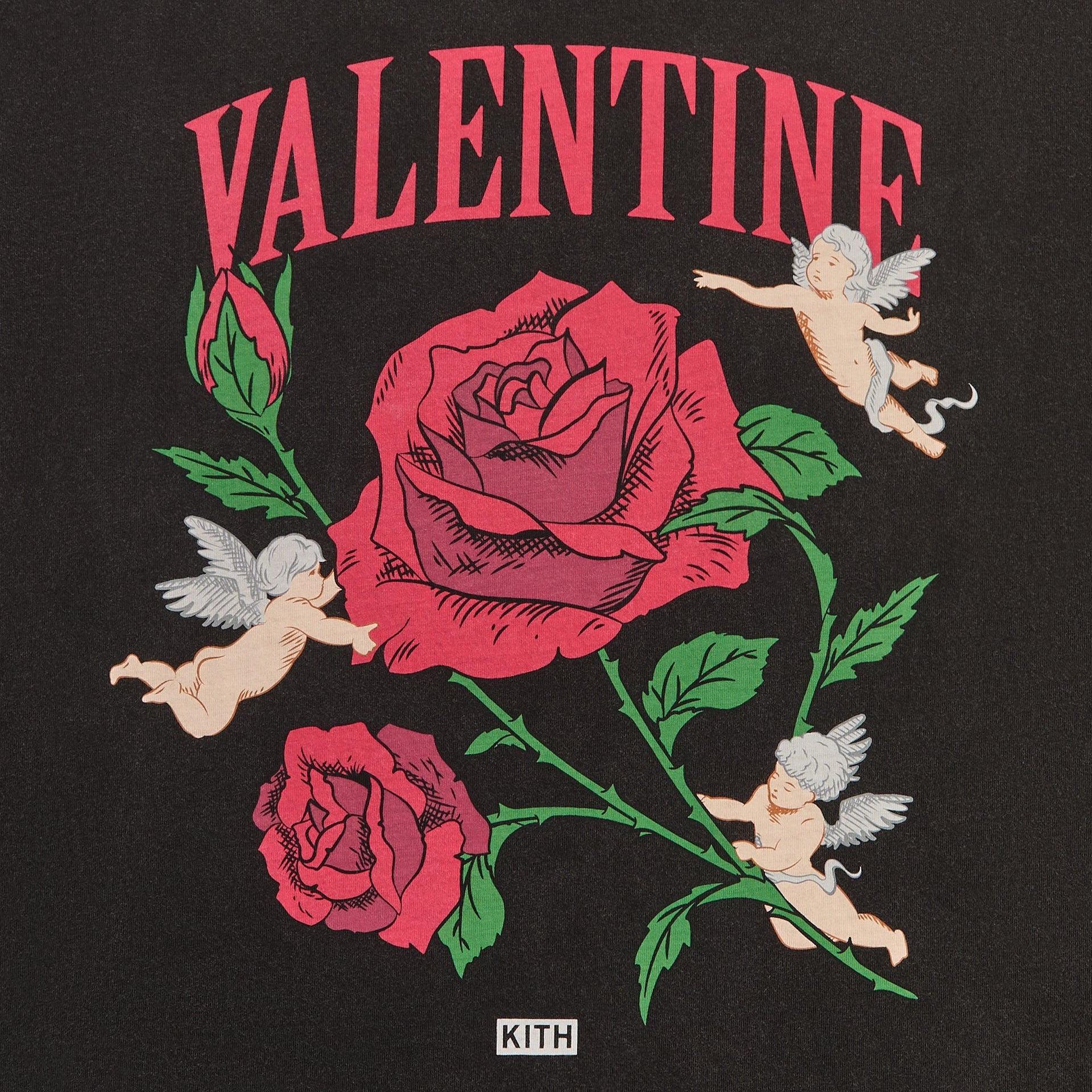 Kith Valentine Vintage Tee - Black - PH