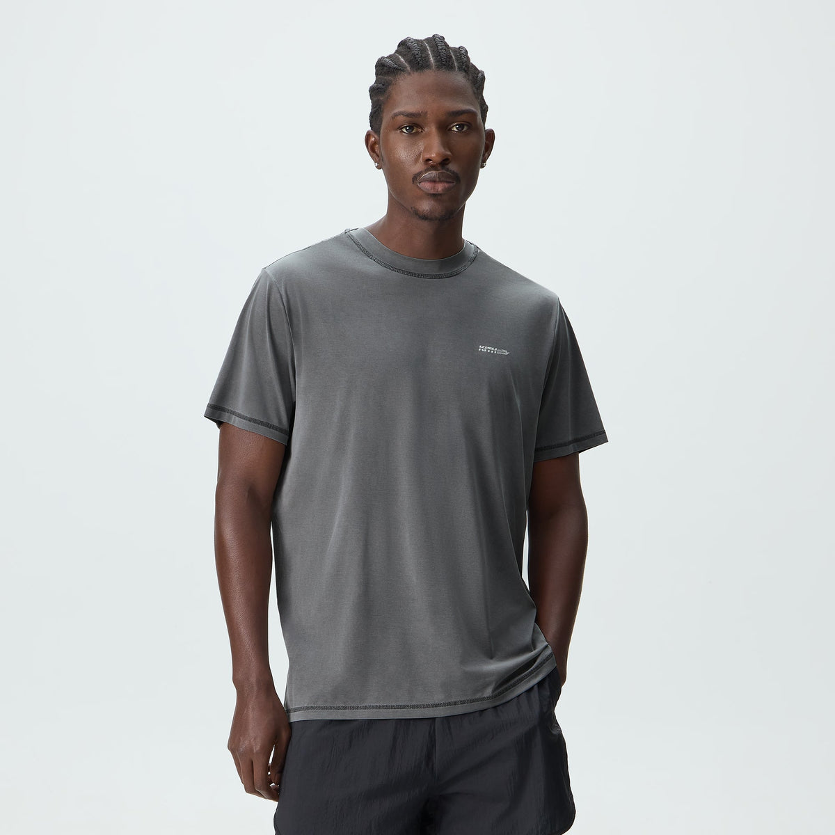 Kith Garment-Dyed Heathrow Tee - Shadow - PH