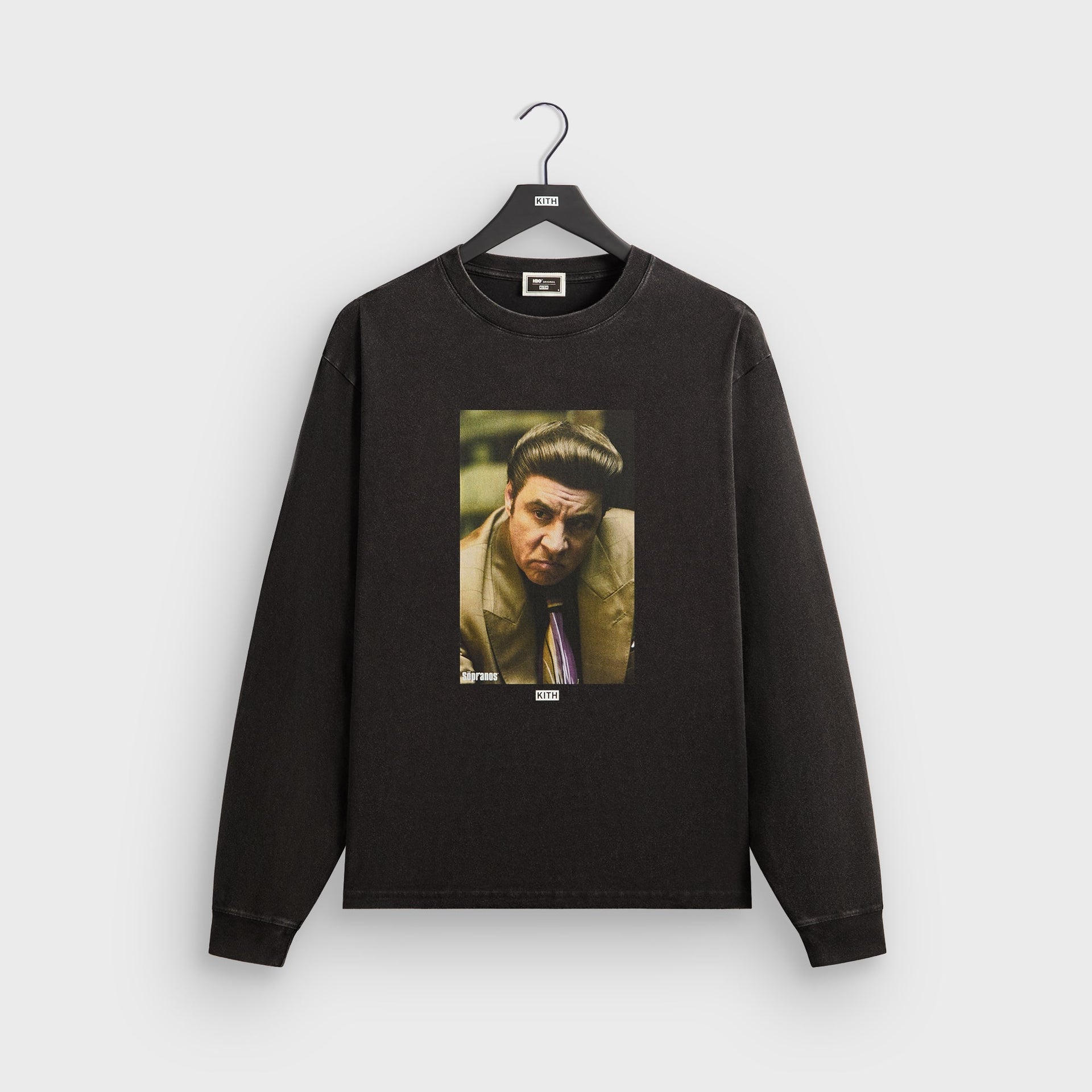 Kith for The Sopranos Silvio Vintage Long Sleeve Tee - Black