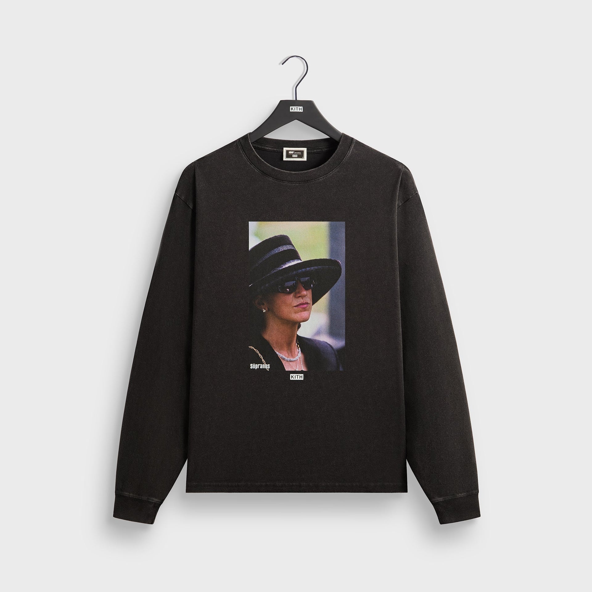 Kith for The Sopranos Carmela Vintage Long Sleeve Tee - Black