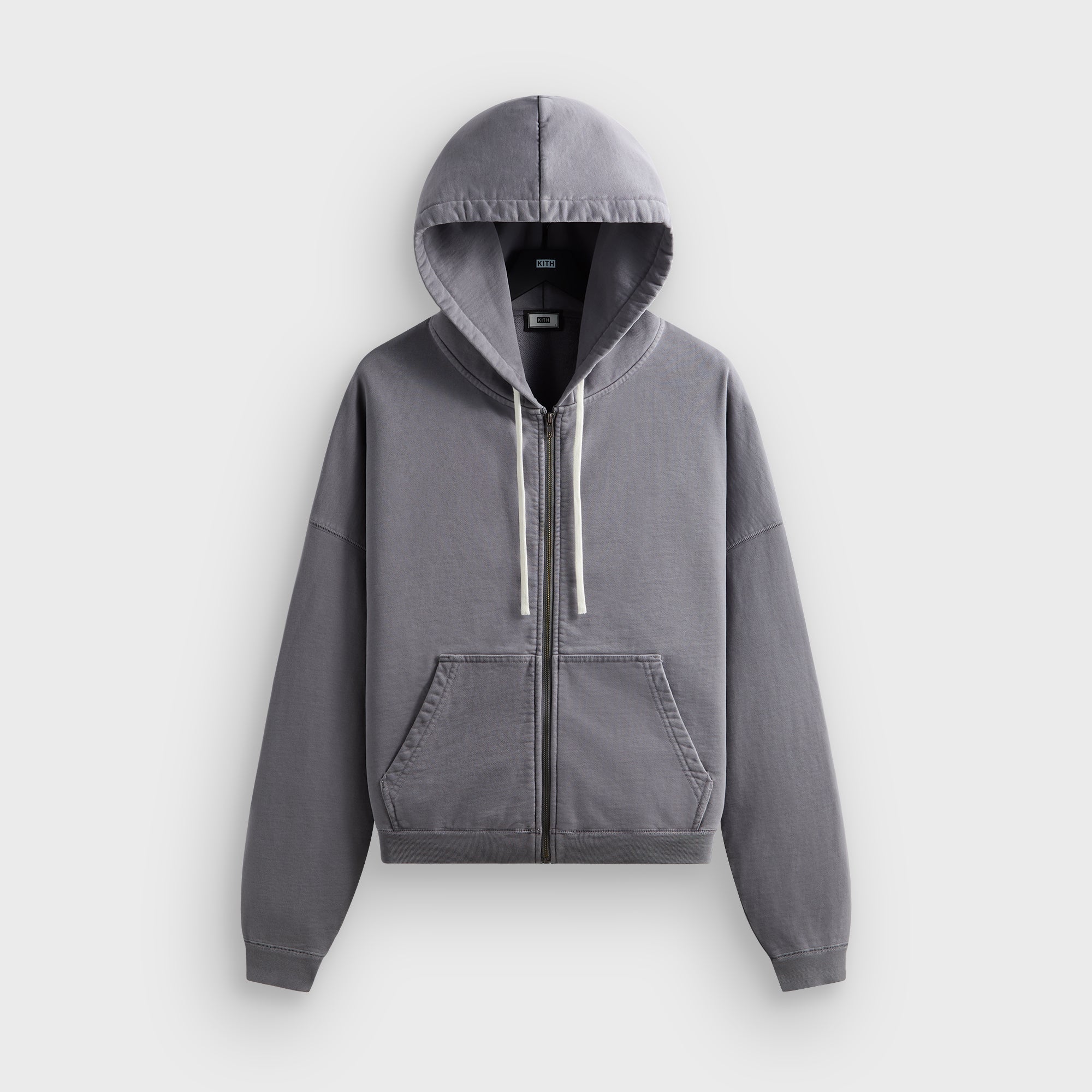 キス KITH WILLIAMS V ZIP UP HOODIE SHADOW Kith x BMW Bonded Velour Williams V Full Zip Hoodie Black Men's