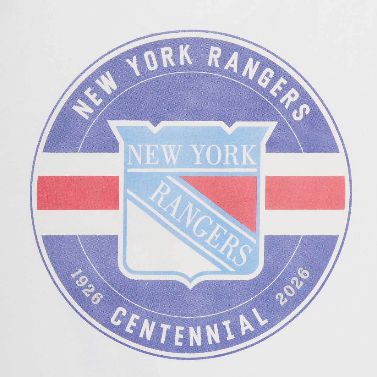 Kith for the New York Rangers Centennial Bishop Tee - White