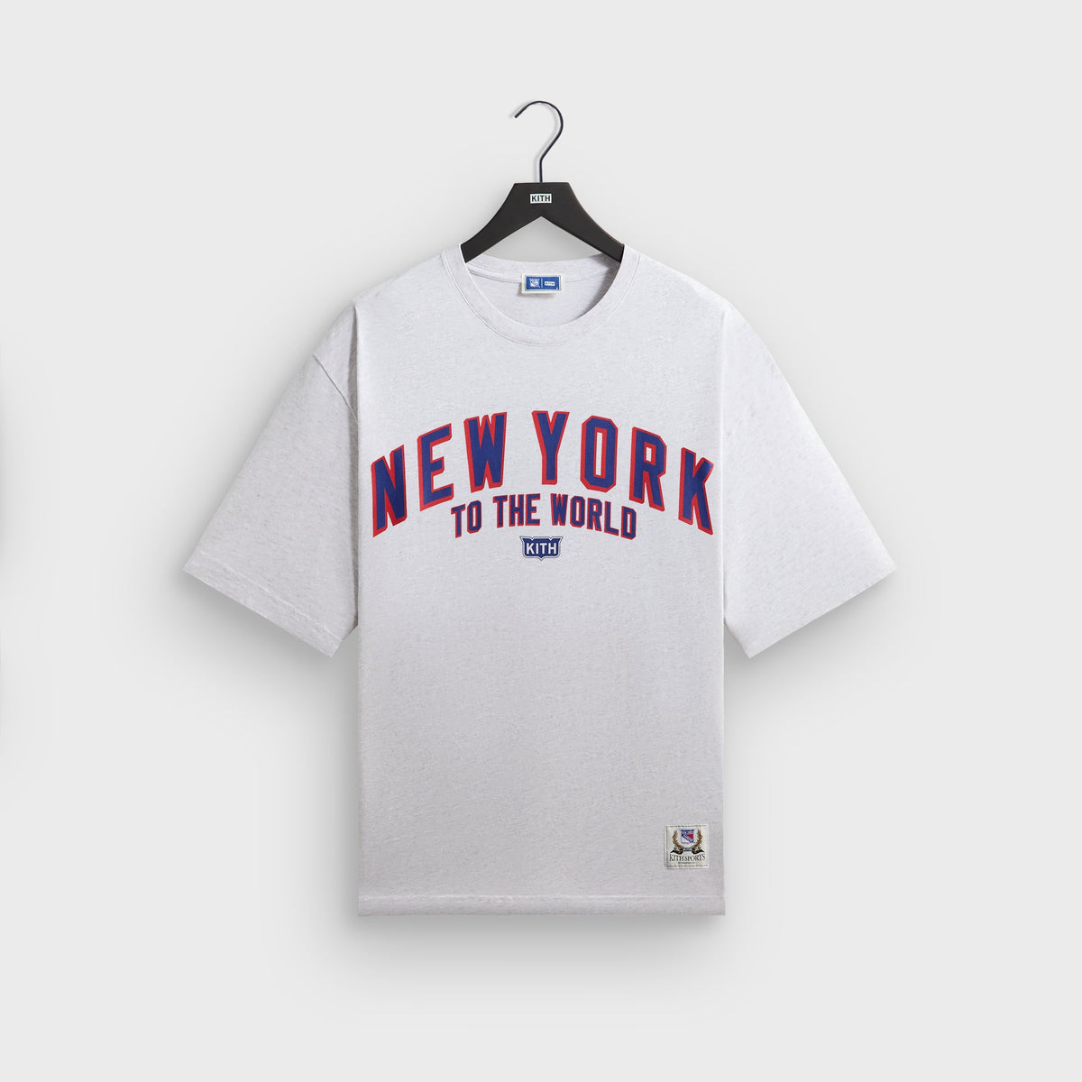 Kith for the New York Rangers New York Vintage Jones Tee - Light Heather Grey