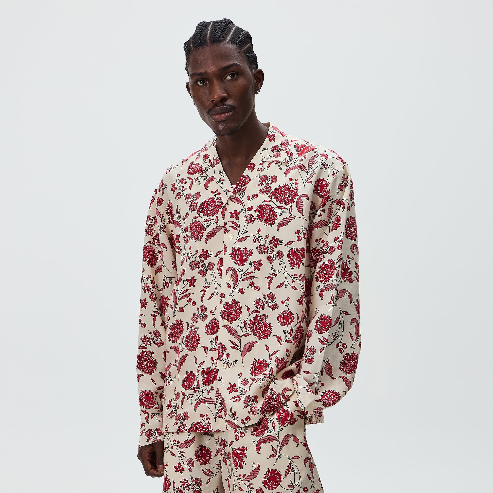 Kith Cupro Linen Long Sleeve Adonis Shirt - Fury – Kith Canada