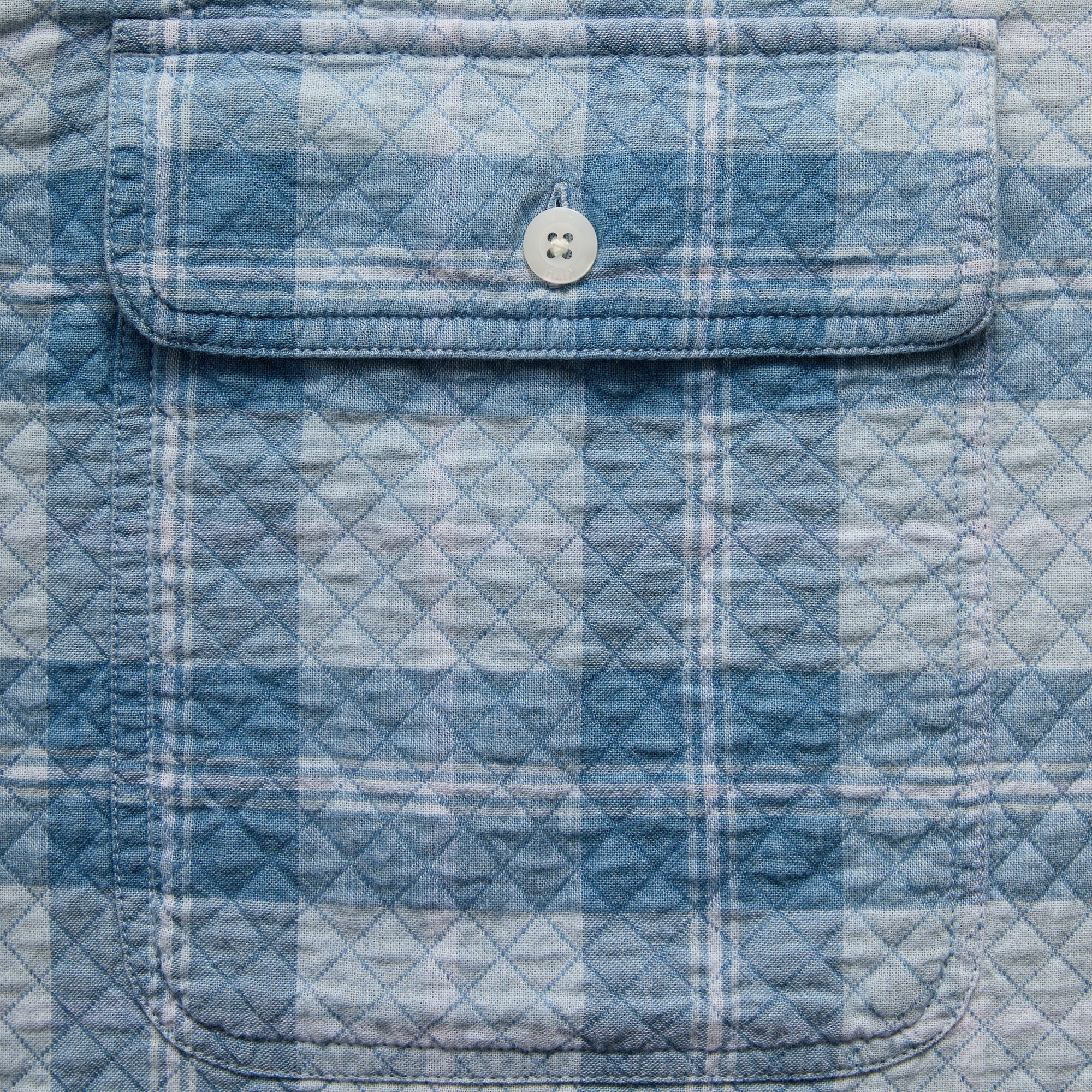 Kith Washed Indigo Plaid Henson Shirt - Light Indigo – Kith Canada