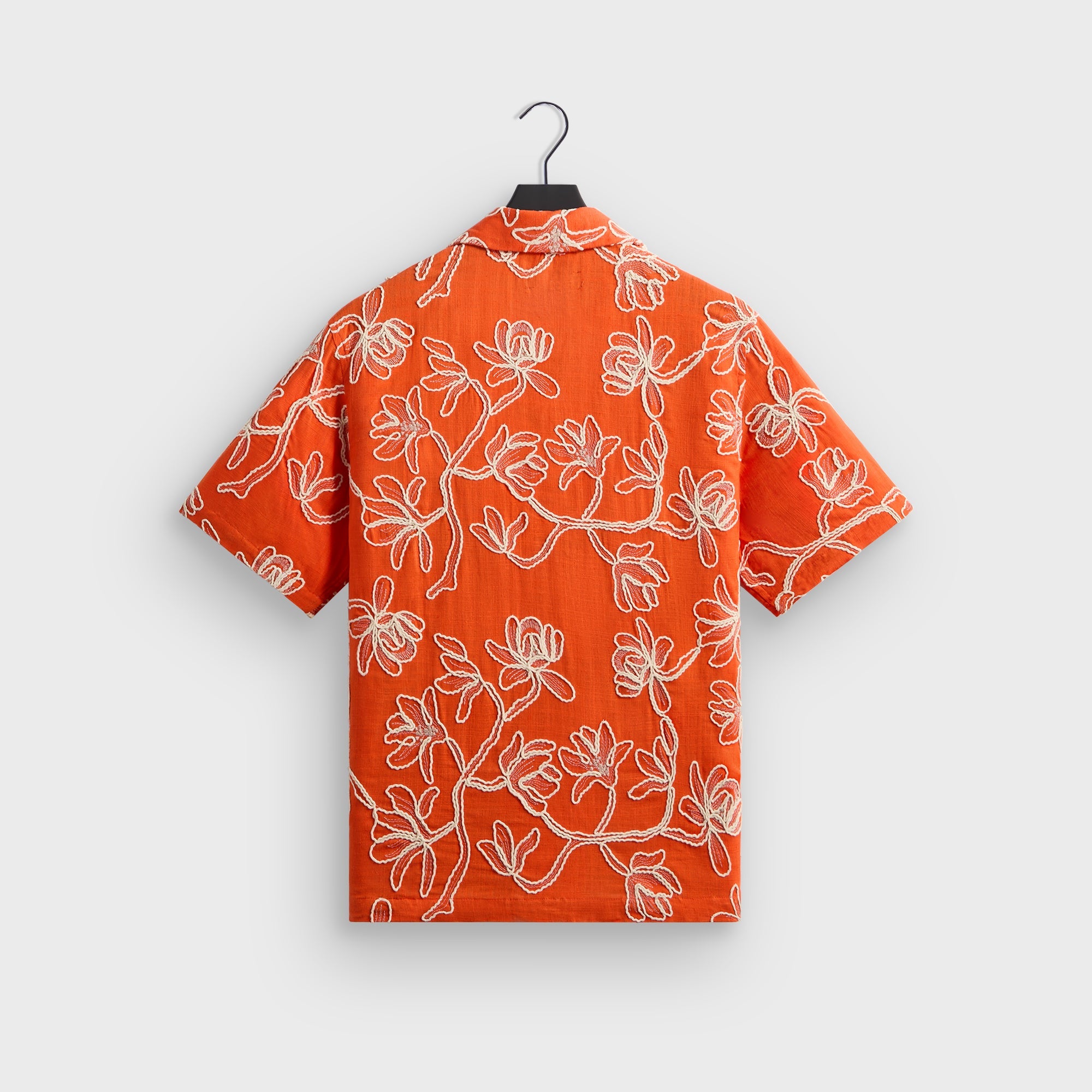 Kith Corded Floral Thompson Camp Collar Shirt - Inferno – Kith Canada