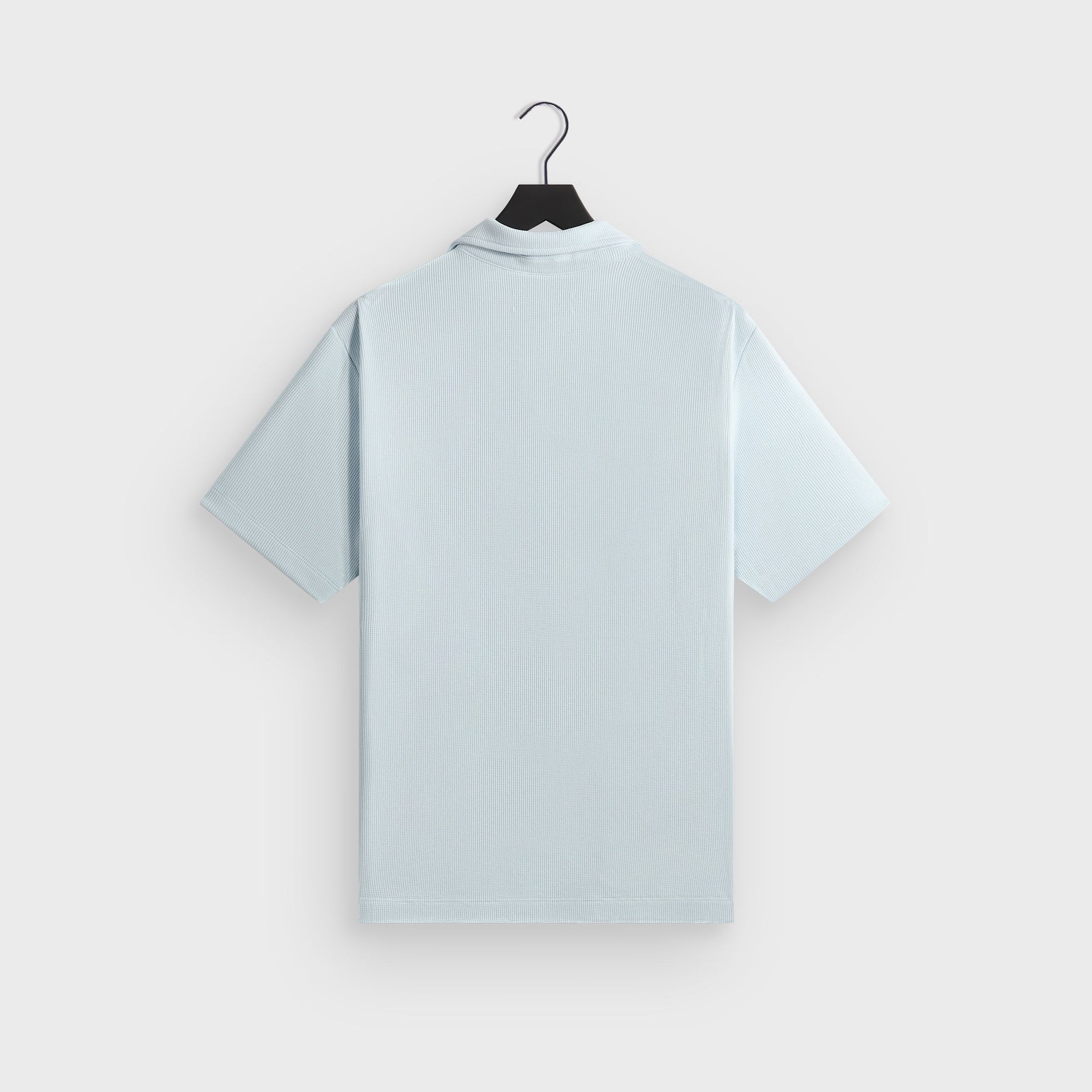 Kith Micro Waffle Drew Polo - Light Indigo