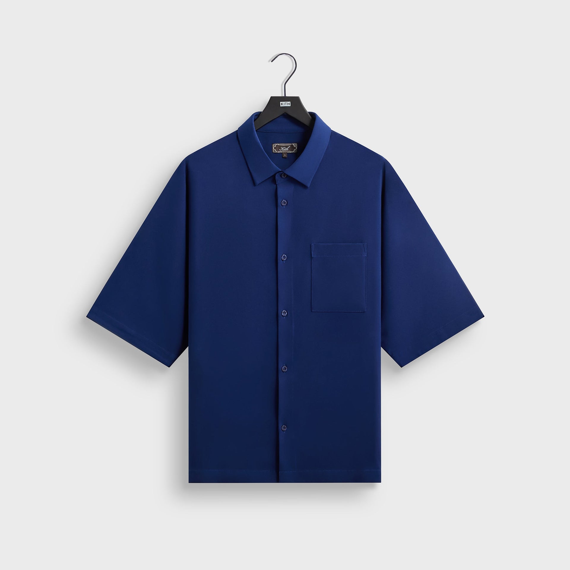Kith Drape Twill Raf Shirt - Deep Royal