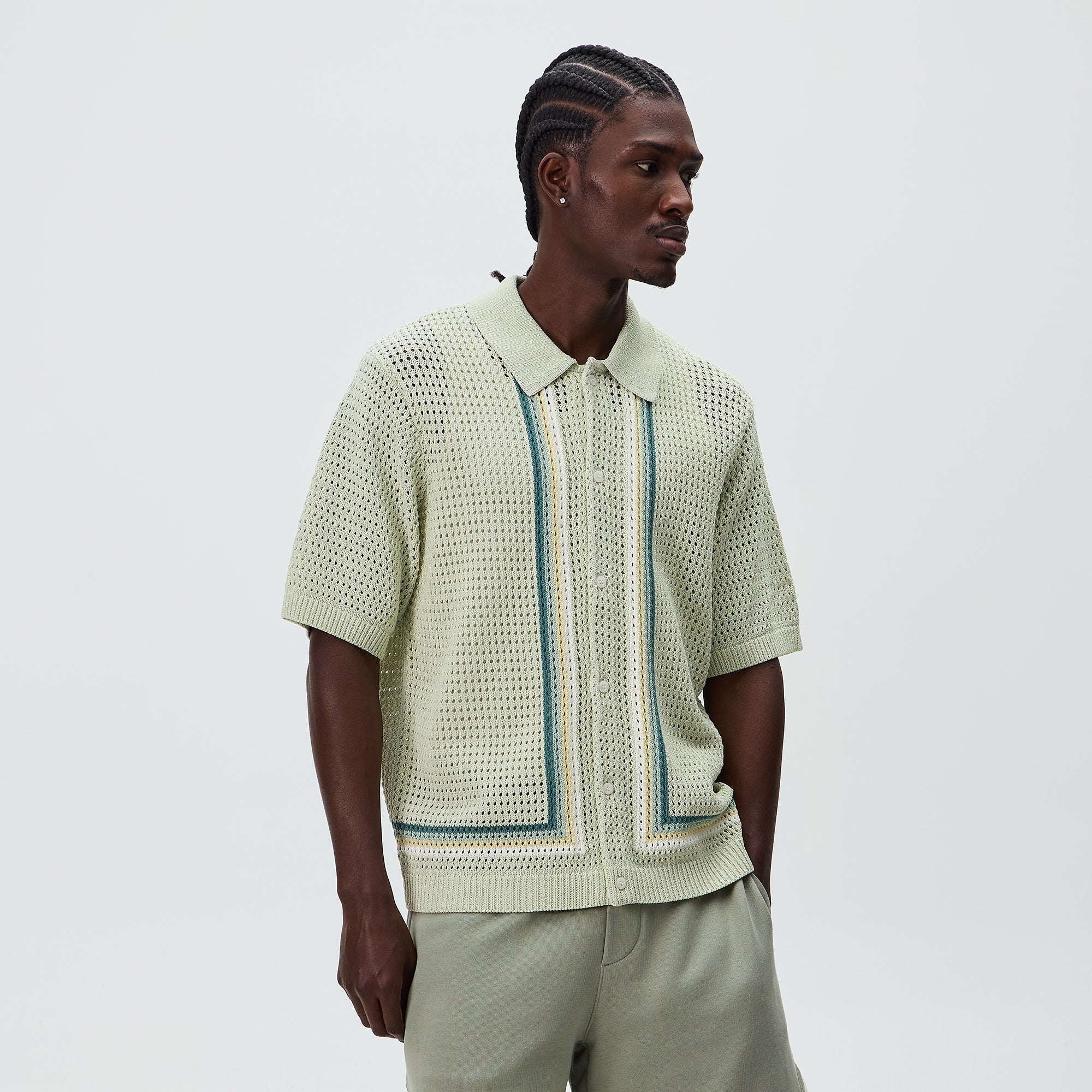 Kith Thompson Crochet Buttondown - Fresh – Kith Canada