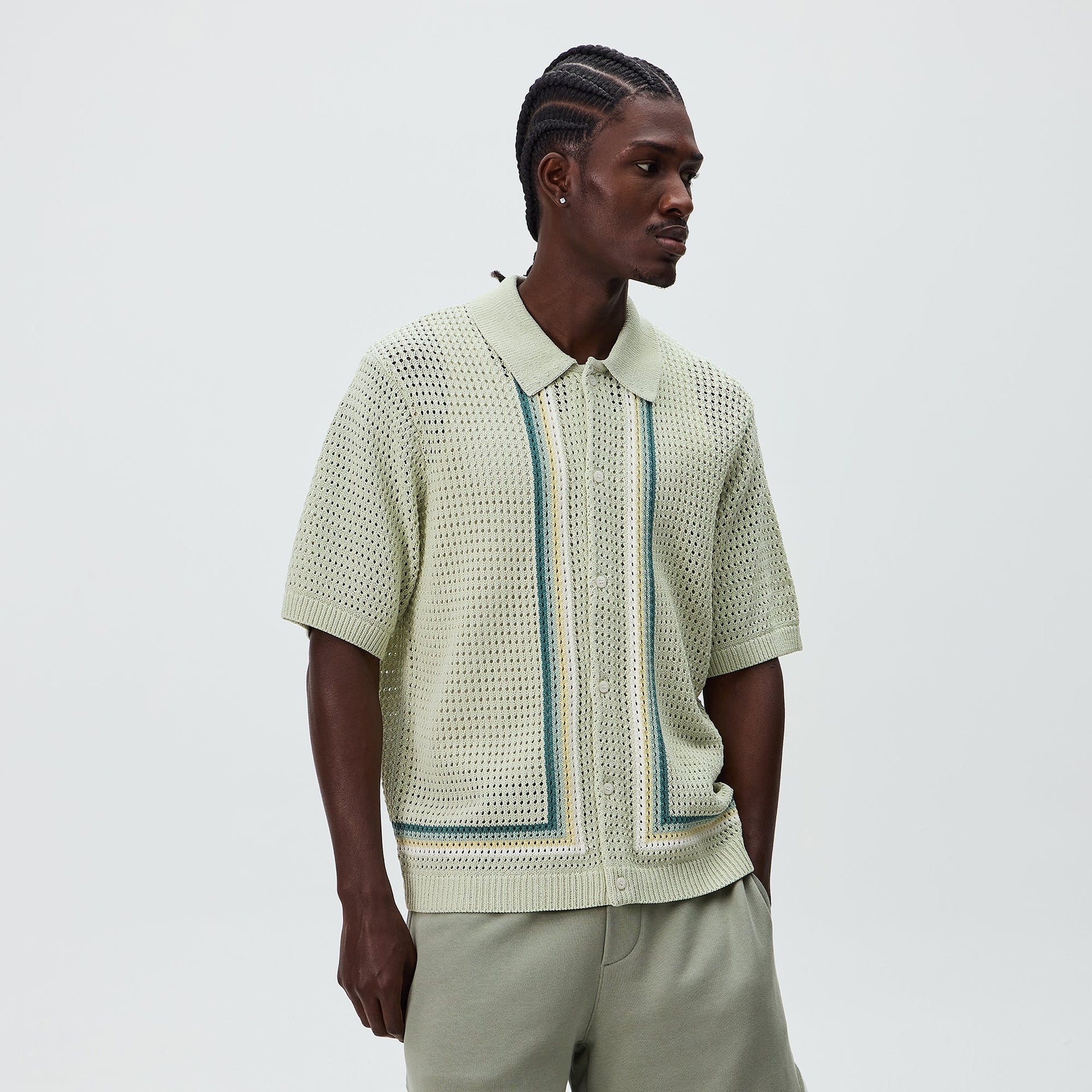 Kith Thompson Crochet Buttondown - Fresh