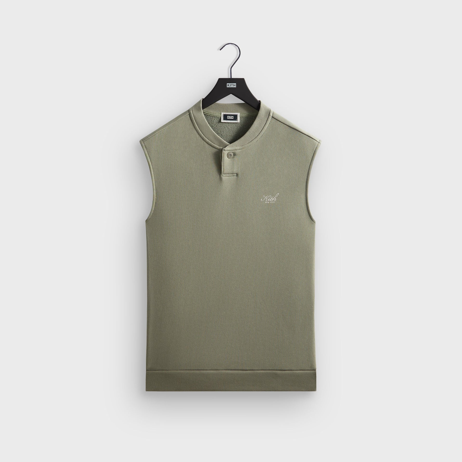 Kith Heavy Loop Terry Henley Muscle Tee - Haze