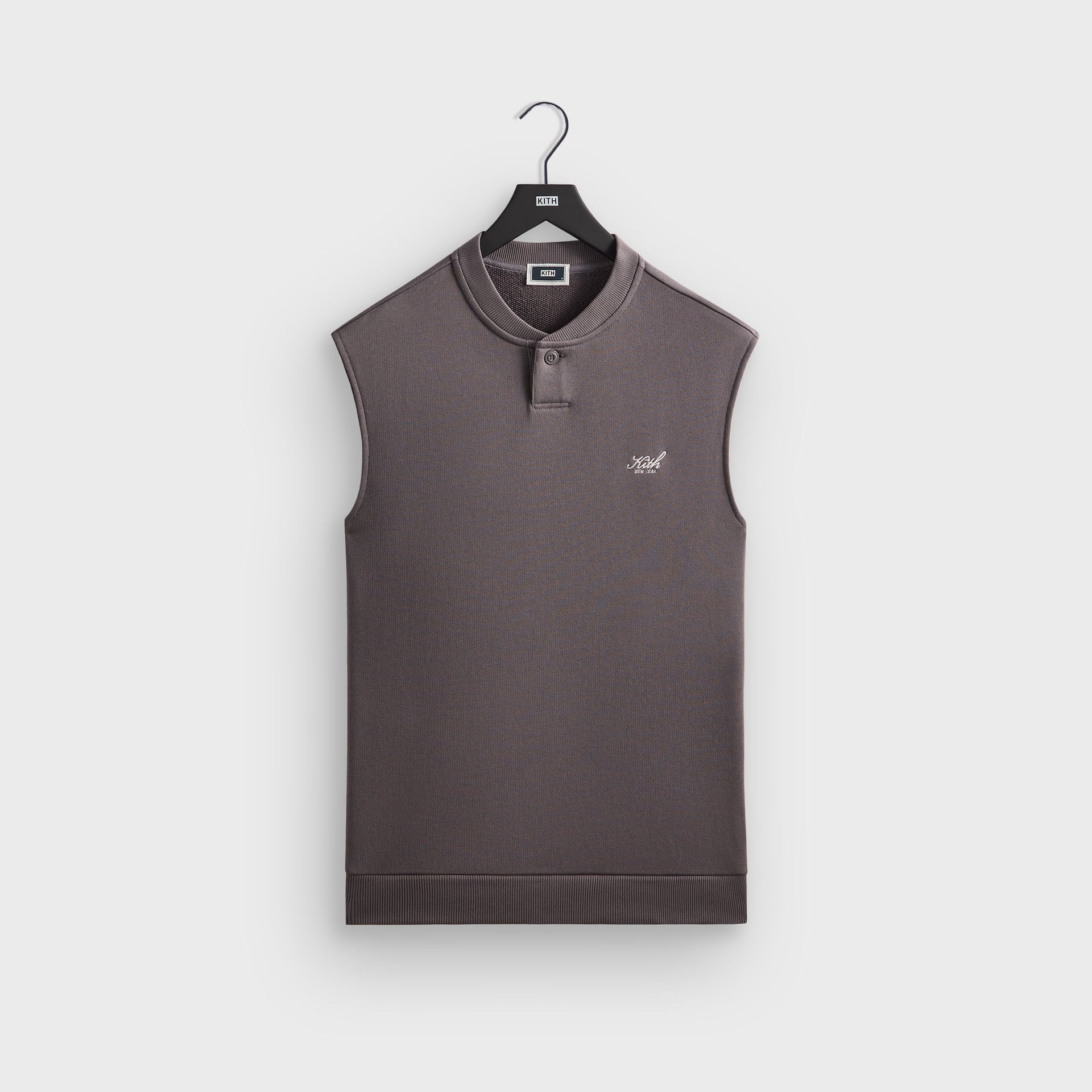 Kith Heavy Loop Terry Henley Muscle Tee - Thunder