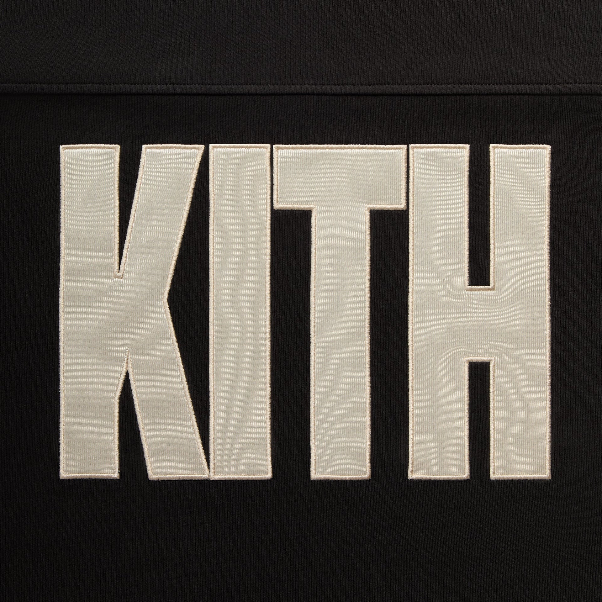 Kith Compact Fleece Long Sleeve Julien Jersey - Black - PH