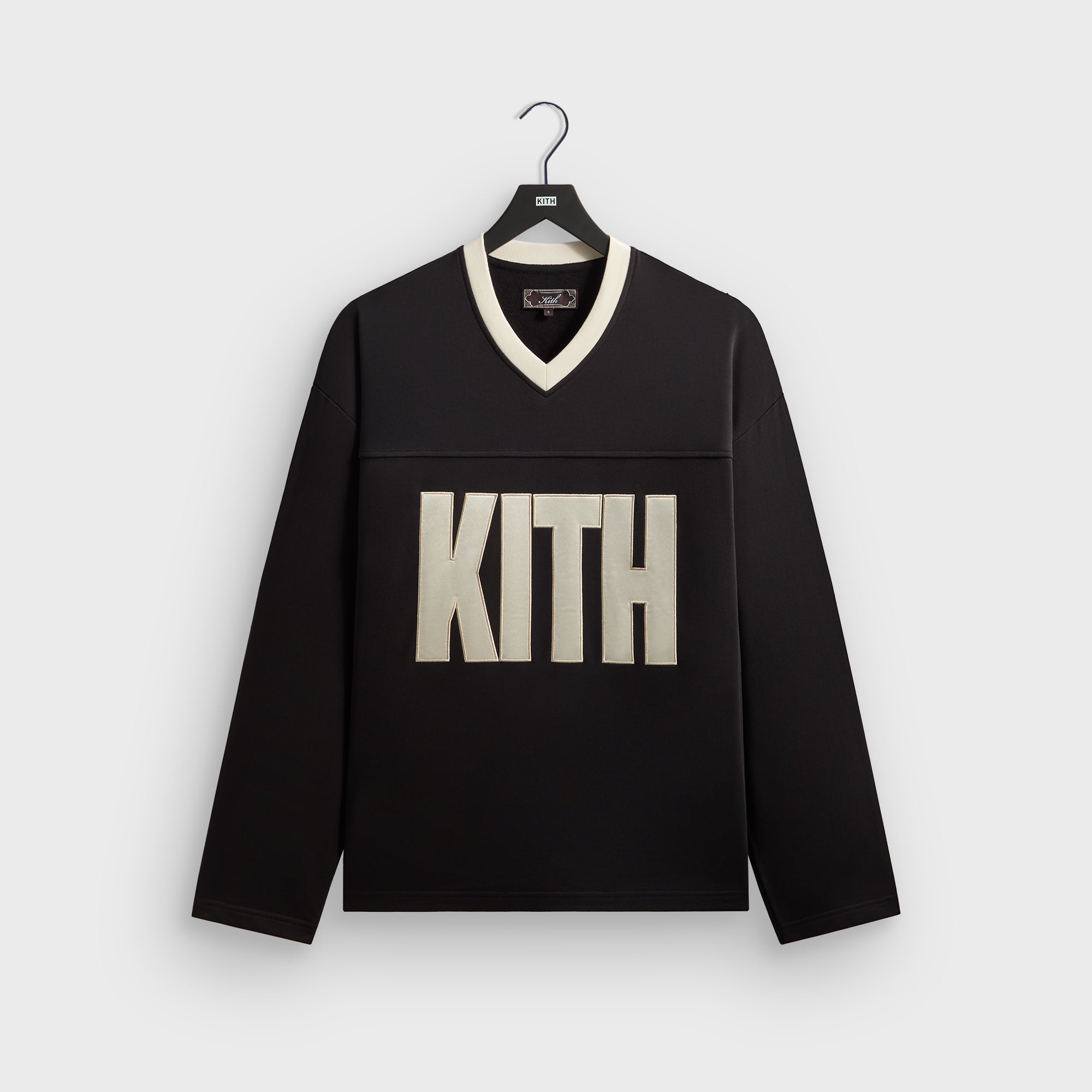 Kith Compact Fleece Long Sleeve Julien Jersey - Black – Kith Canada