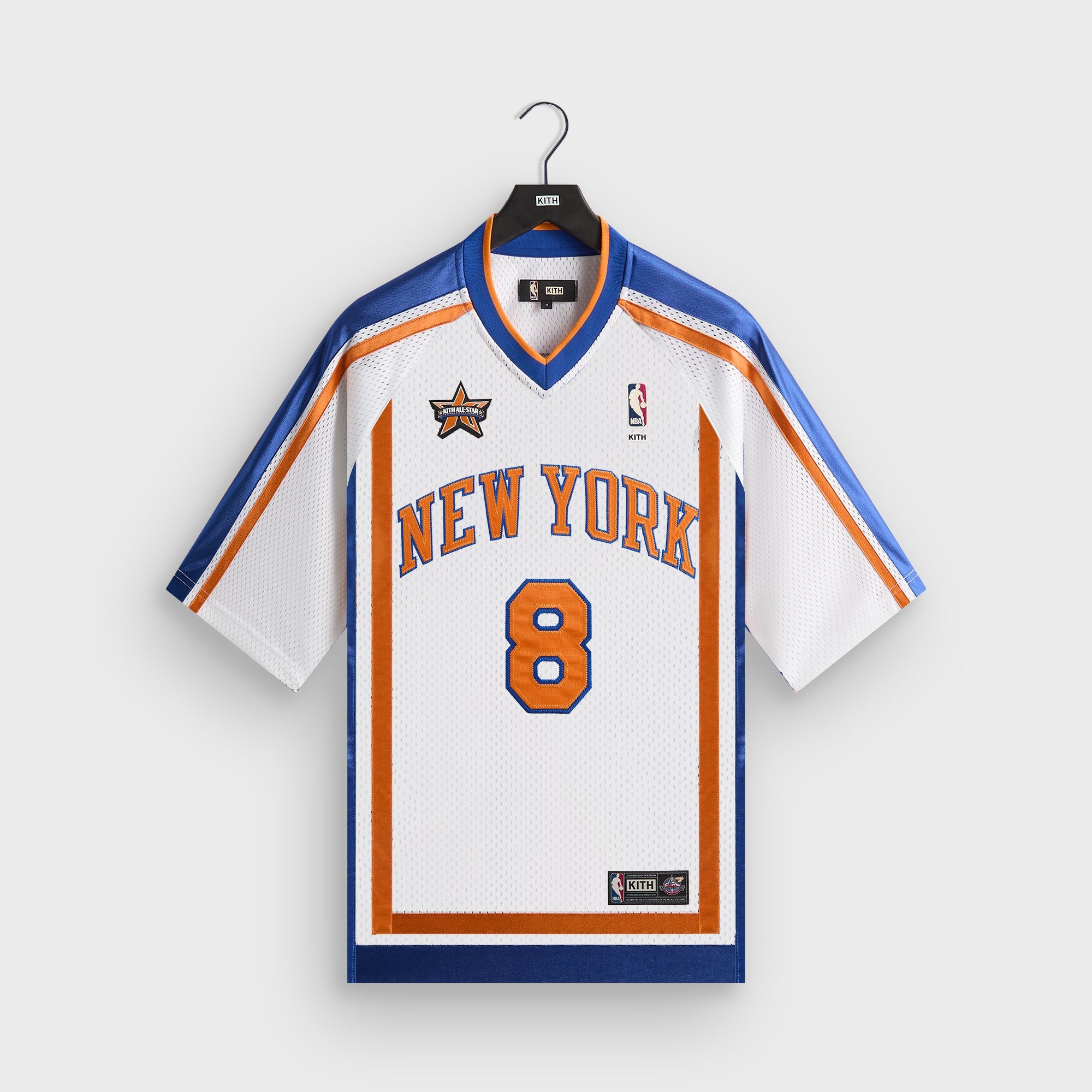 KITH NEW YORK KNICKS スポーツシャツ NBA Kith for NBA All-Star New York Knicks Leon Shirt - White – Kith Canada