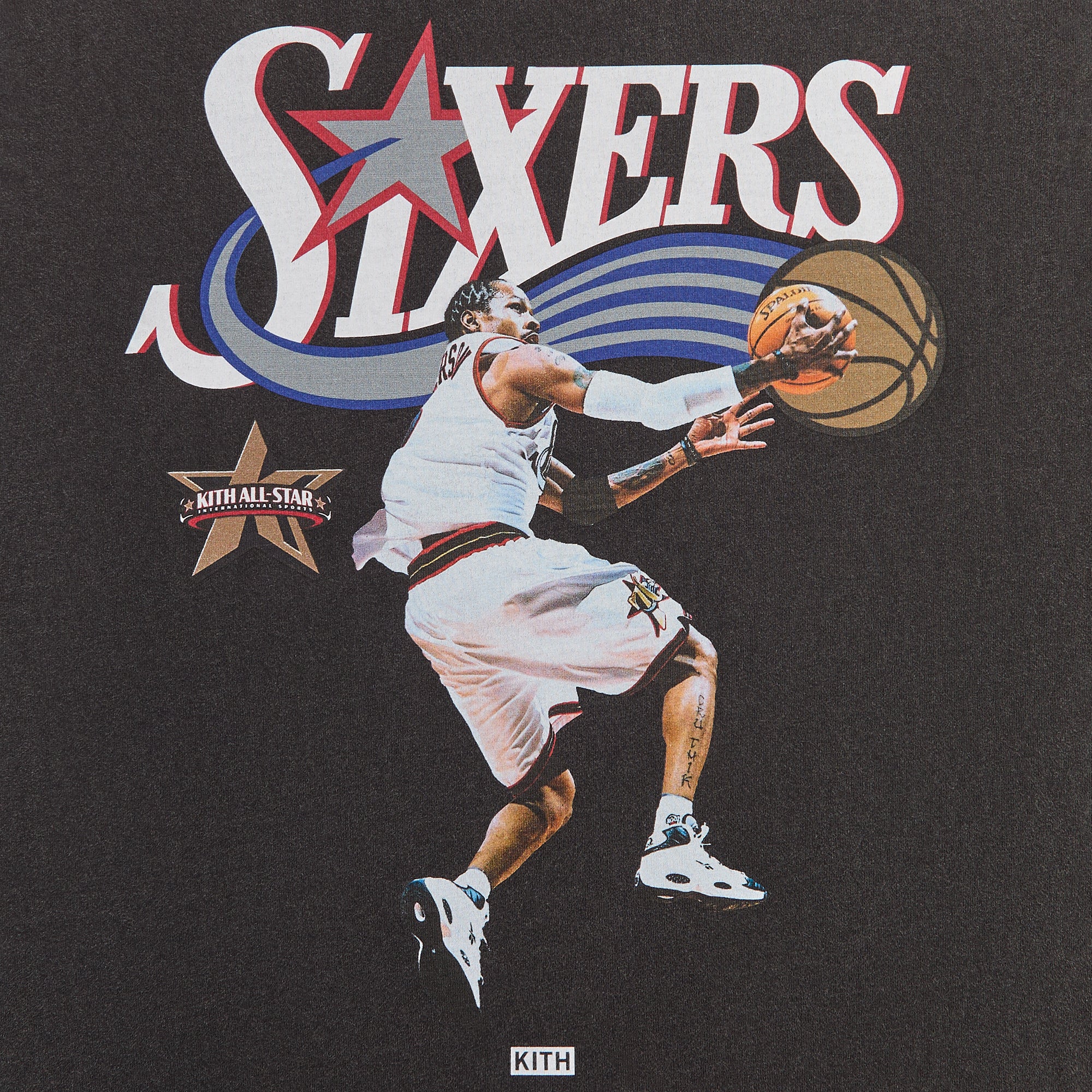 Kith for NBA All-Star Philadelphia 76ers Allen Iverson Vintage Tee