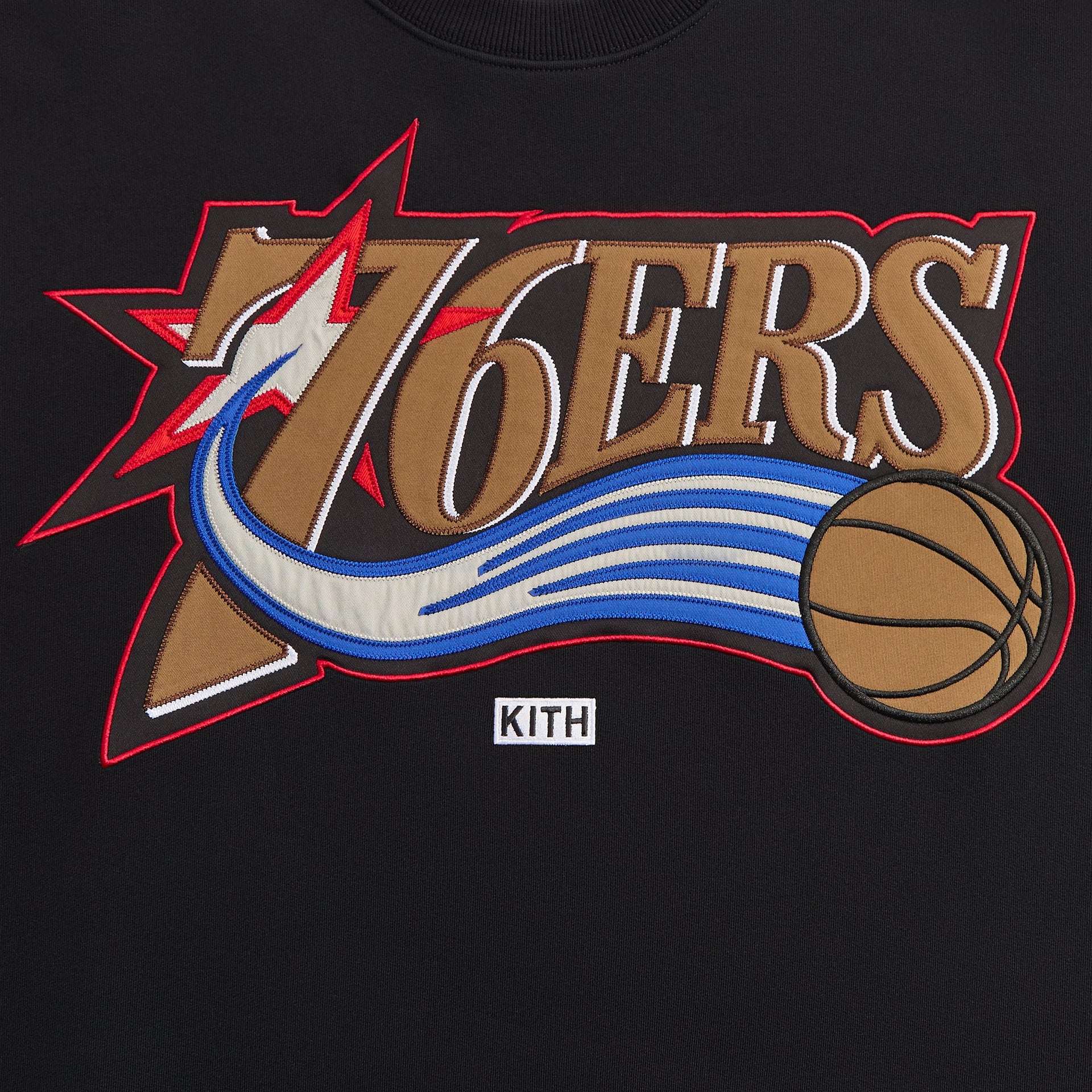 Kith for NBA All-Star Philadelphia 76ers Nelson Crewneck - Black