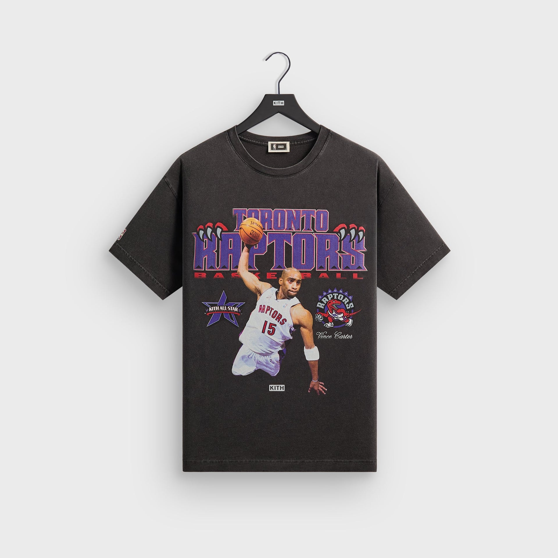 Kith for NBA All-Star Toronto Raptors Vince Carter Vintage Tee - Black