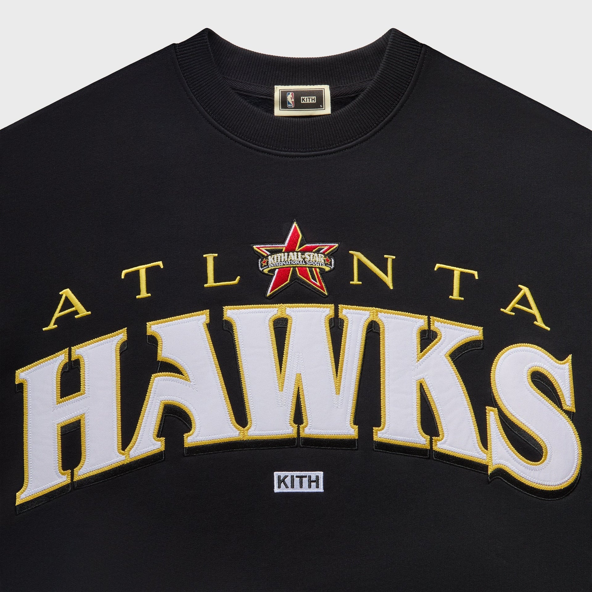 Kith for NBA All-Star Atlanta Hawks Nelson Crewneck - Black - PH