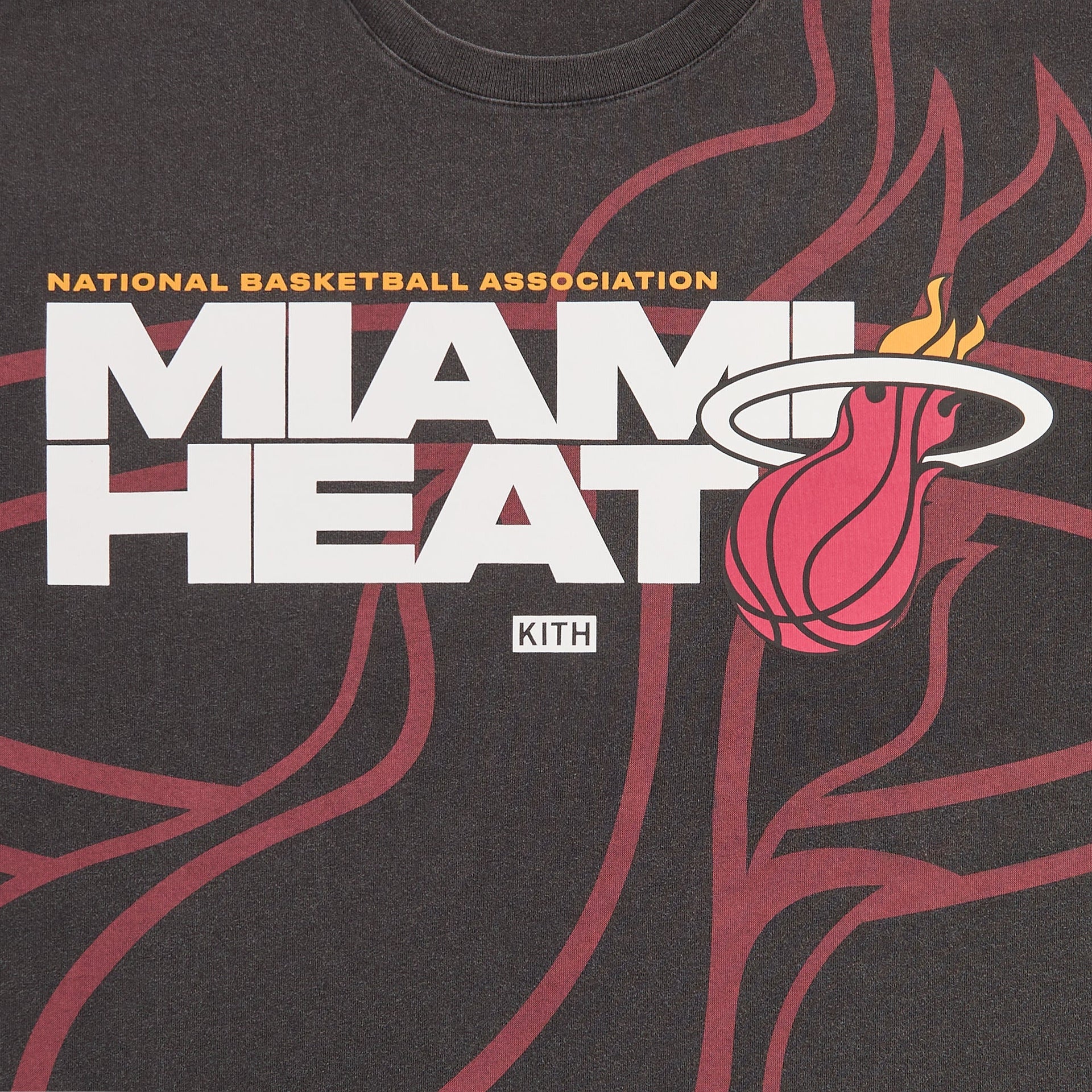 Kith for NBA All-Star Miami Heat Vintage Tee - Black - PH