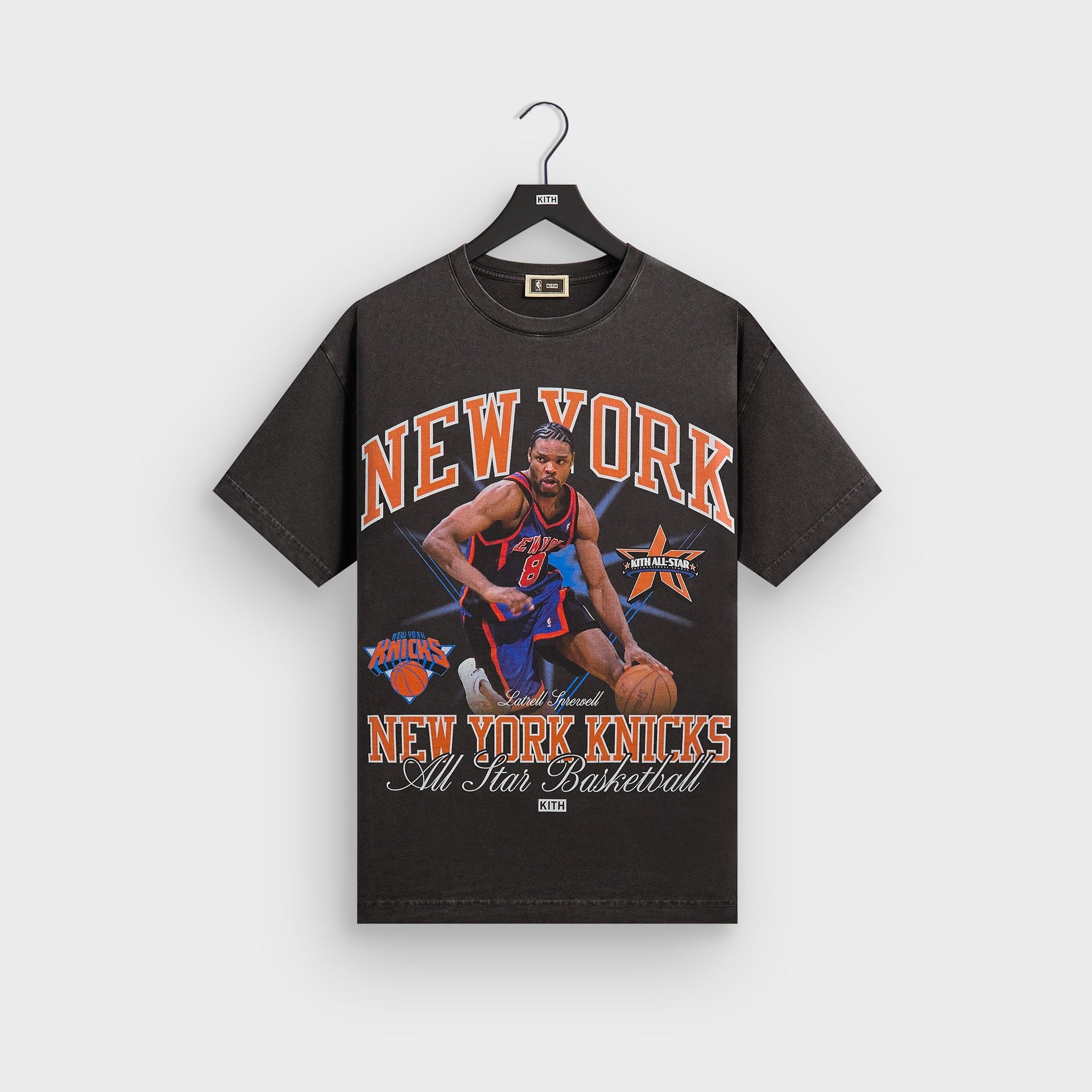 Kith for NBA All-Star New York Knicks Latrell Sprewell Vintage Tee - Black