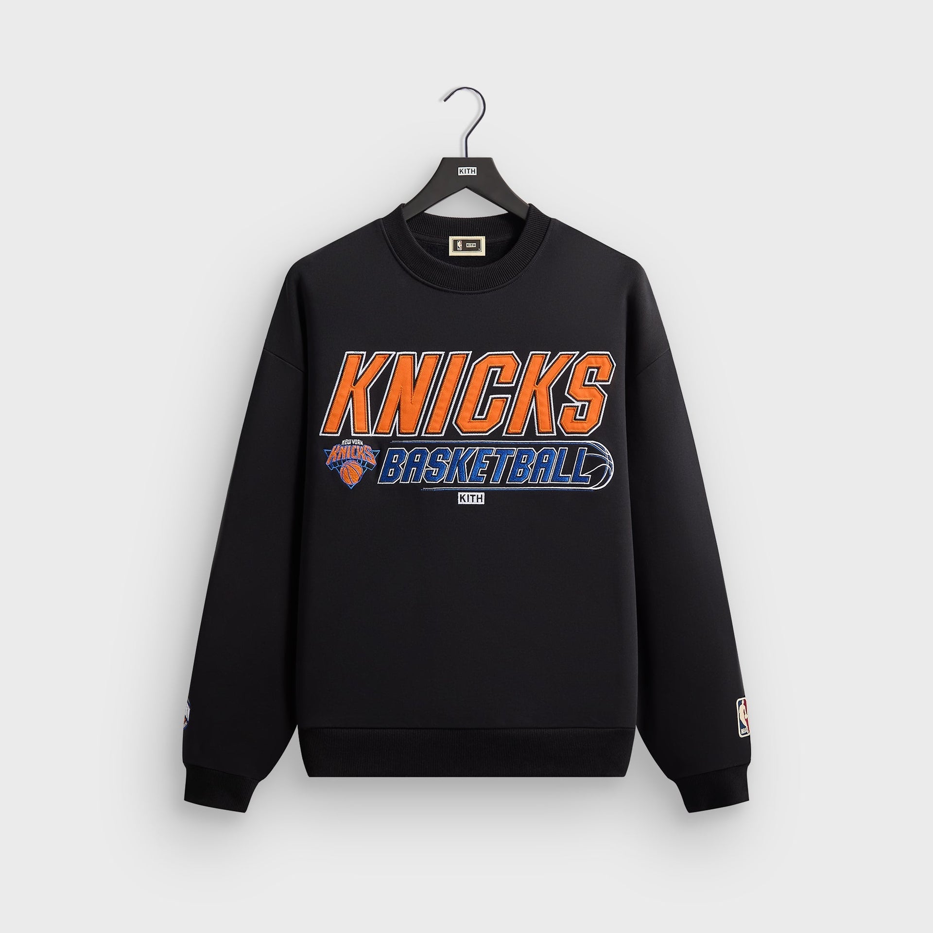Kith for NBA All-Star New York Knicks Nelson Crewneck - Black - PH