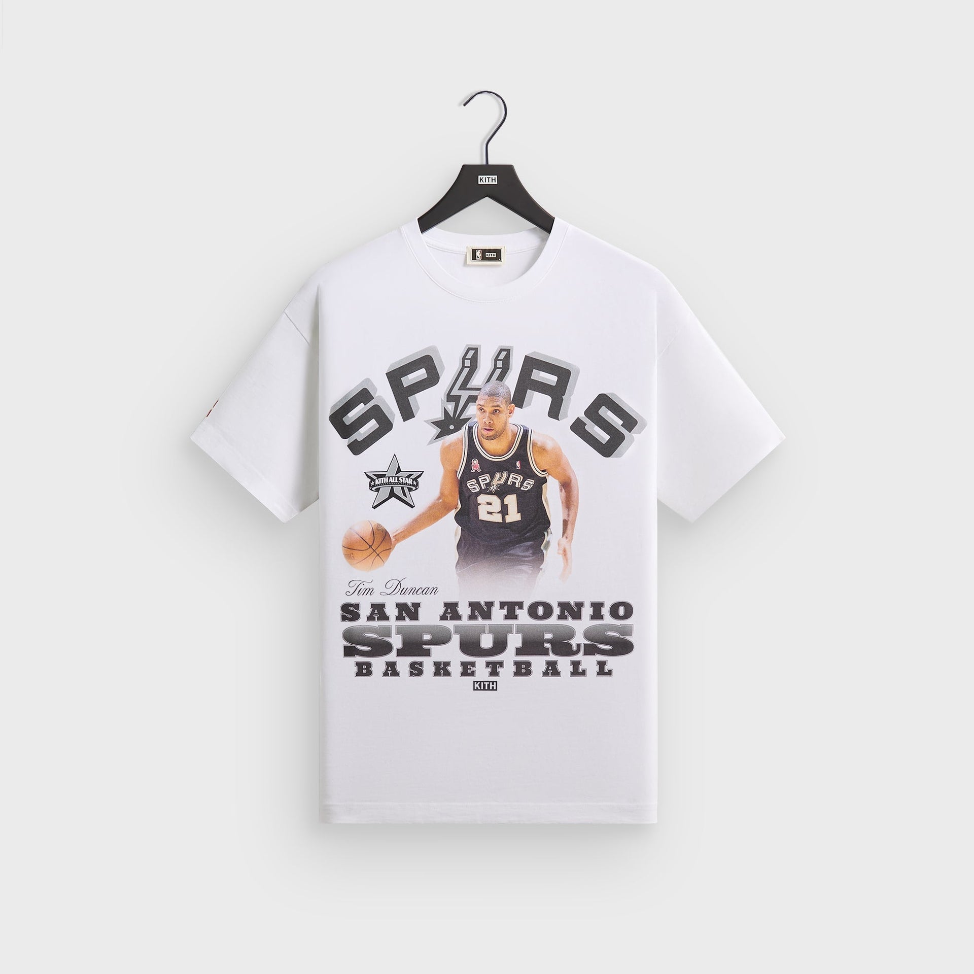 Kith for NBA All-Star San Antonio Spurs Tim Duncan Vintage Tee - White - PH