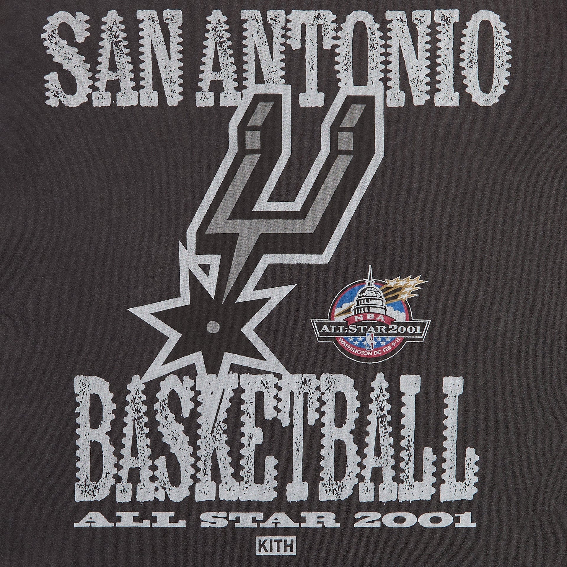 Kith for NBA All-Star San Antonio Spurs Vintage Tee - Black