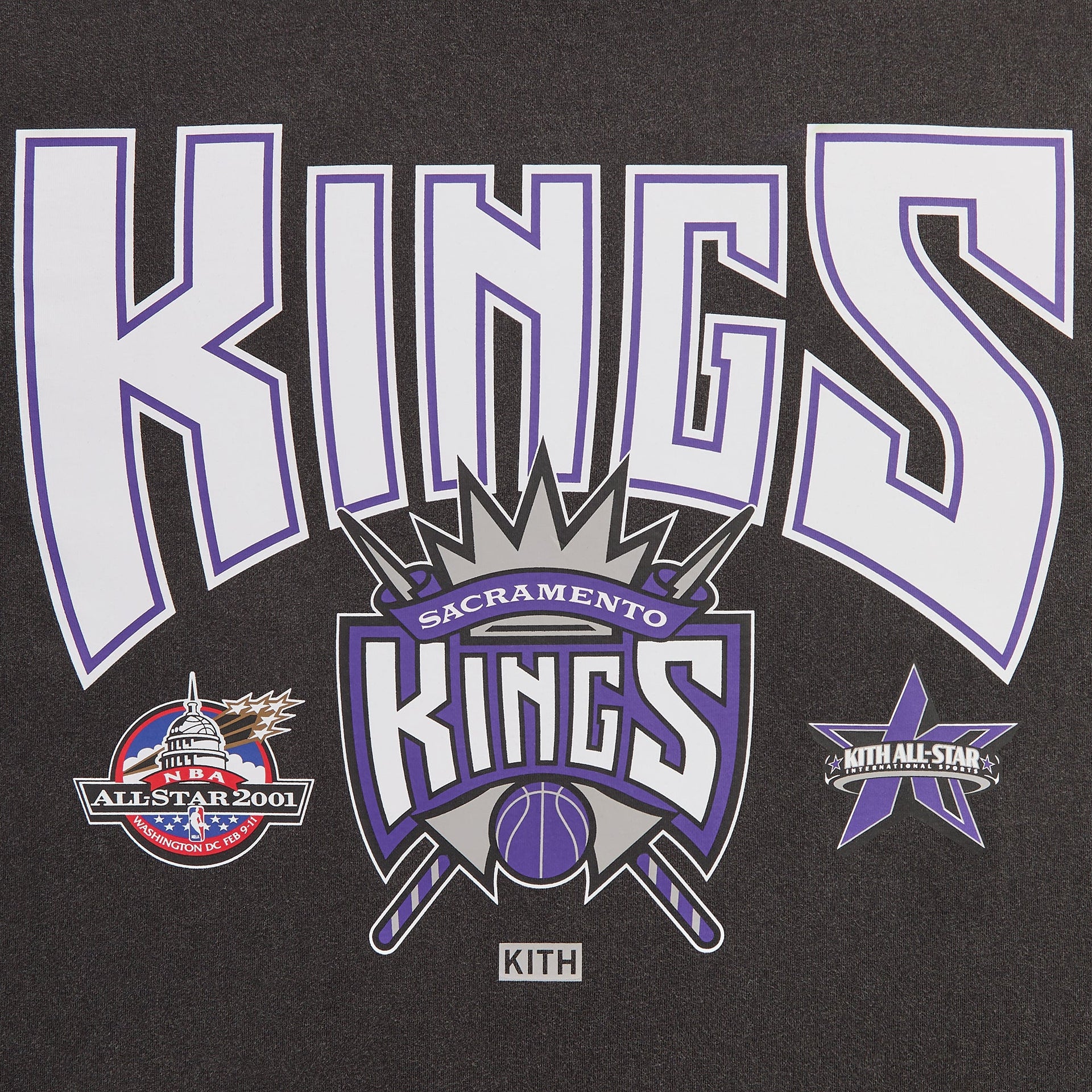 Kith for NBA All-Star Sacramento Kings Vintage Tee - Black