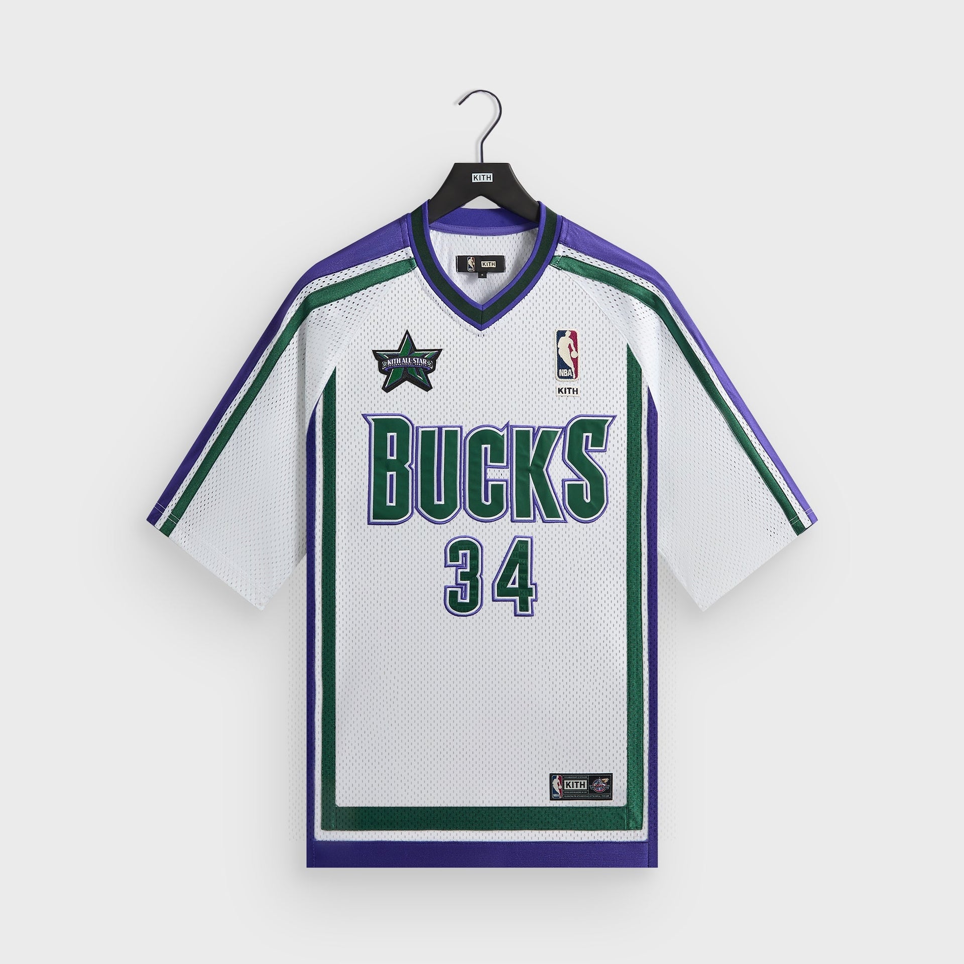 Kith for NBA All-Star Milwaukee Bucks Leon Shirt - White - PH