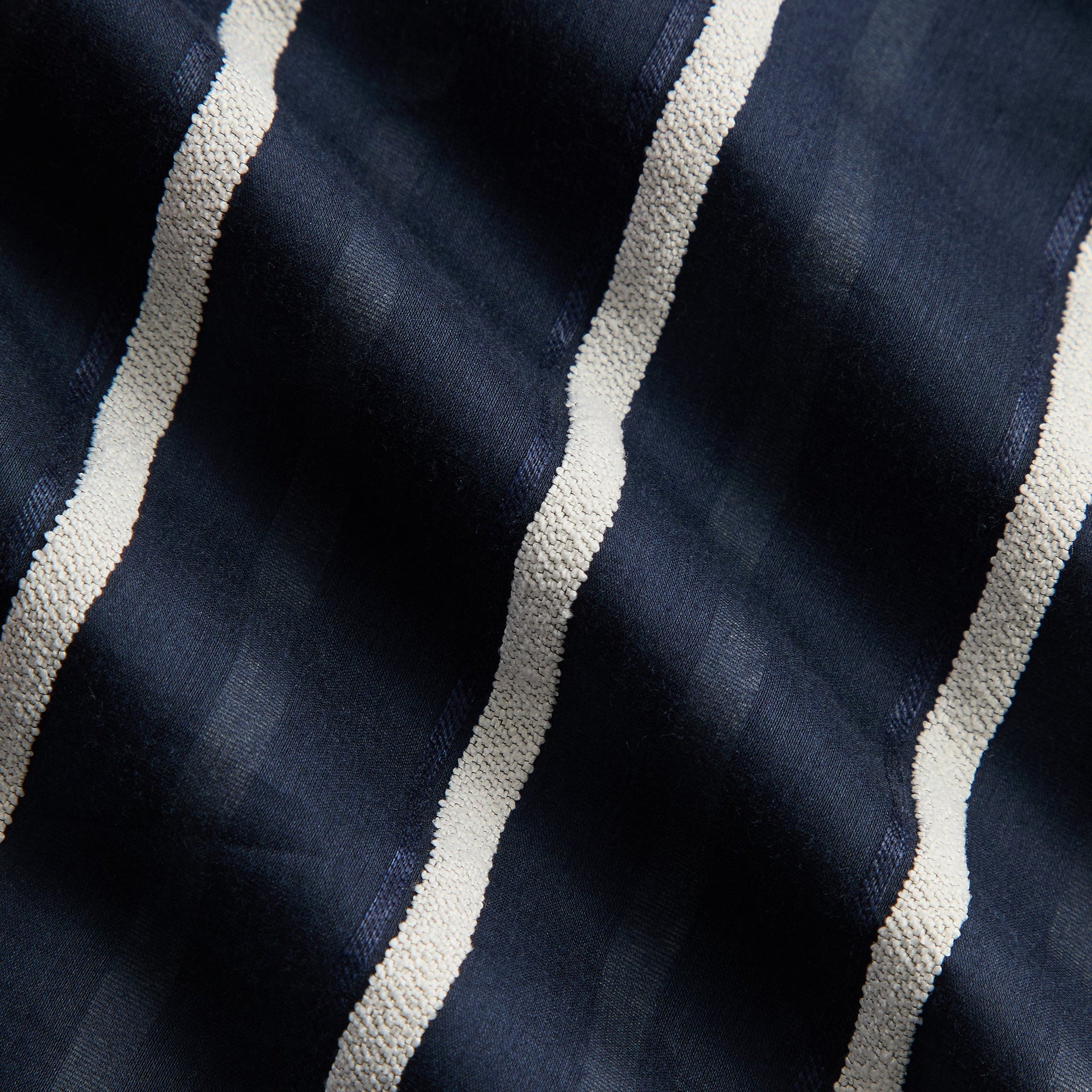 Kith Silk Linen Chenille Stripe Pacey Shirt - Nocturnal