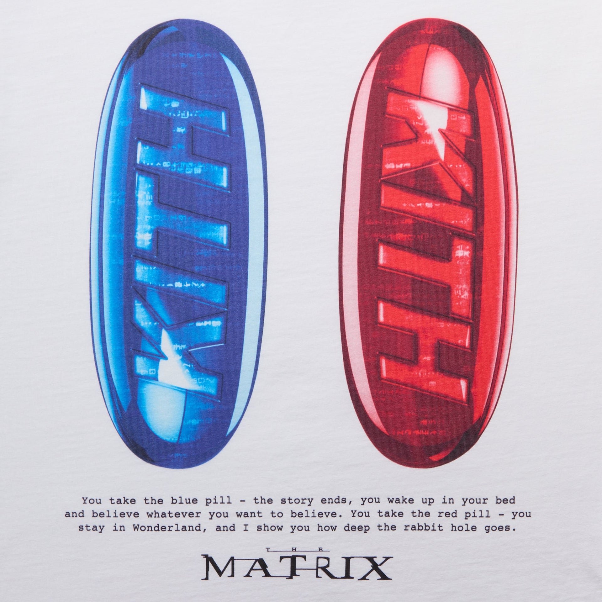 Kith for The Matrix Red Pill Blue Pill Long Sleeve Tee - White