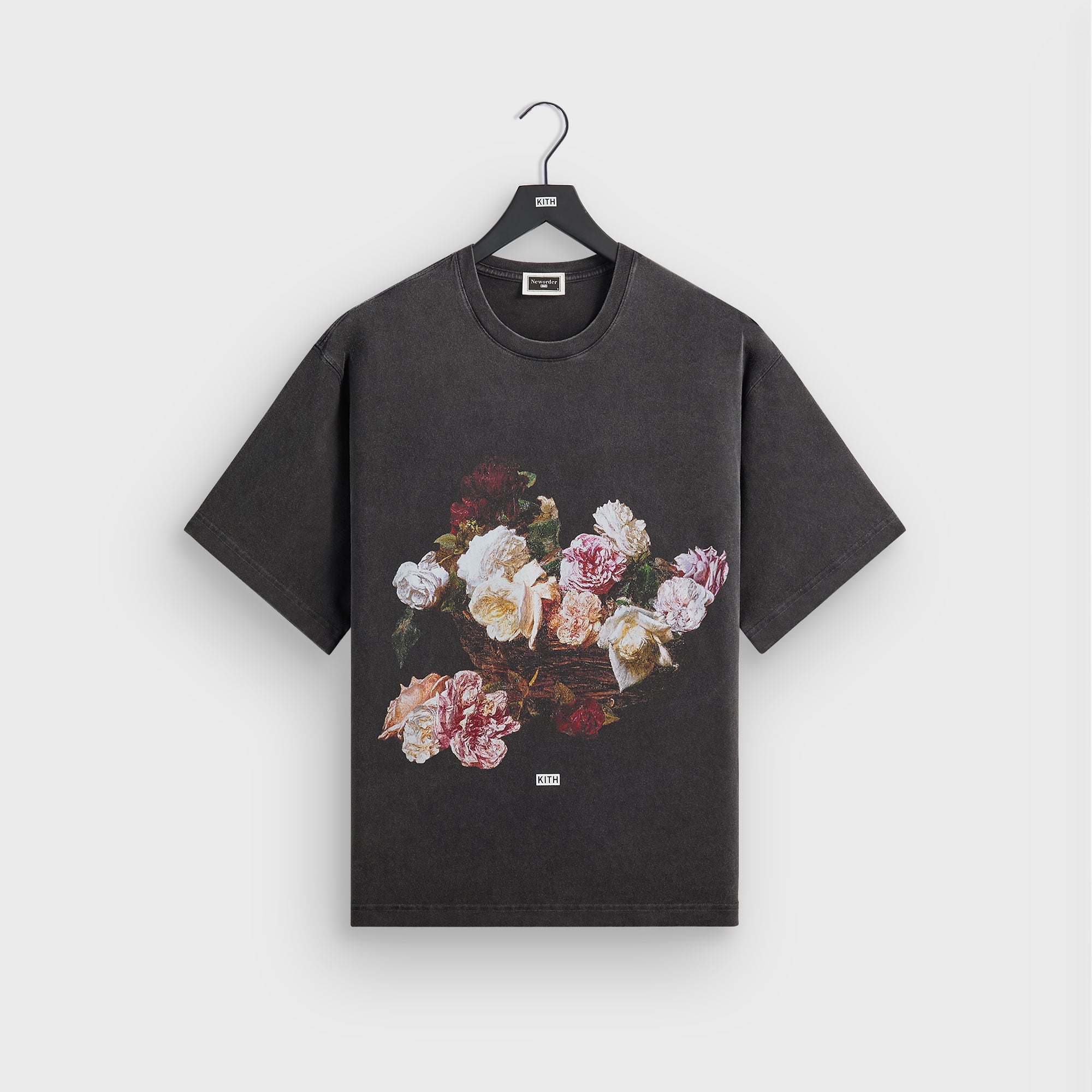 KITH × NEW ORDER FLORALS Tシャツ ブラック M Kith Records for New Order Florals Vintage Alex Tee - Black – Kith