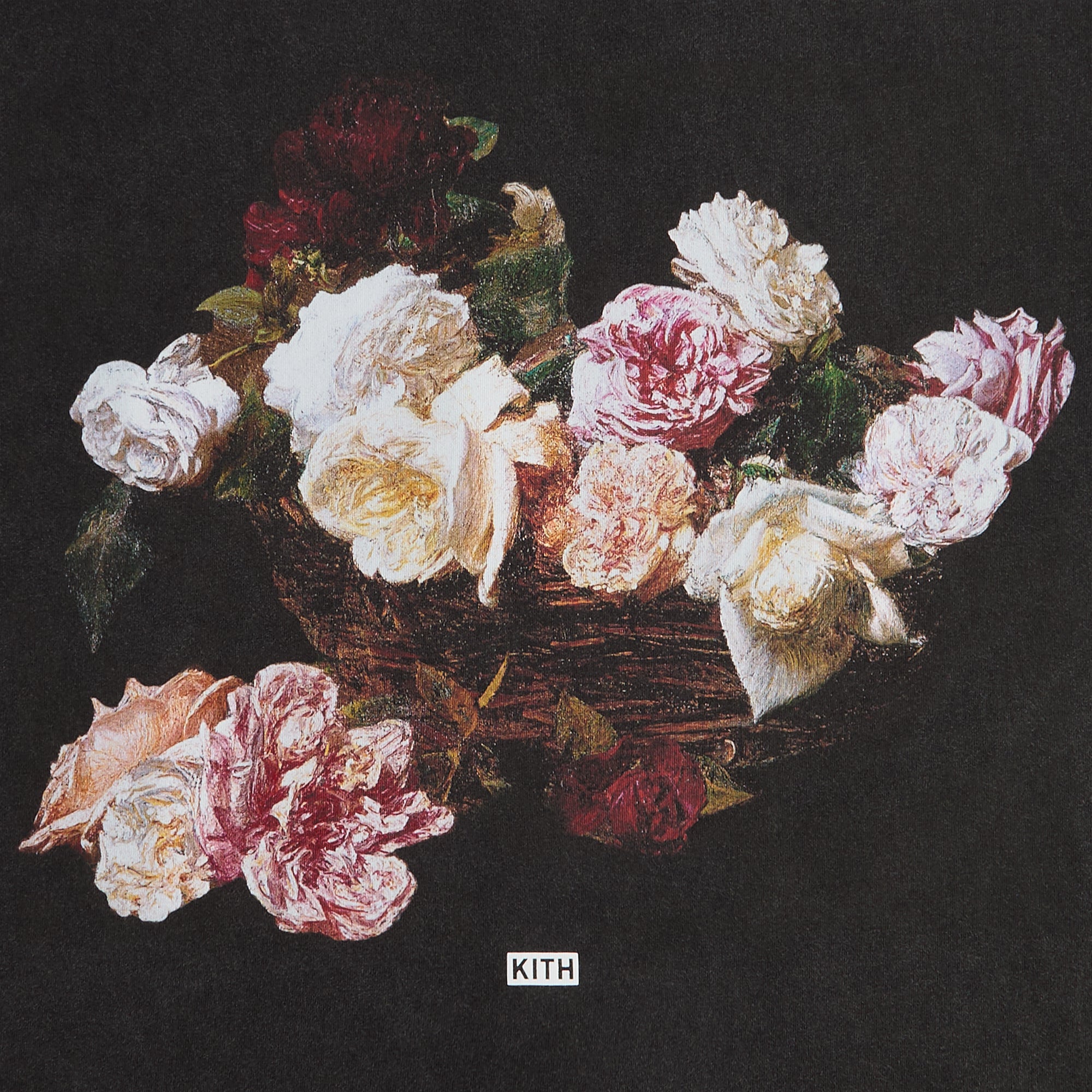 KITH × NEW ORDER FLORALS Tシャツ ブラック M Kith Records for New Order Florals Vintage Alex Tee - Black – Kith