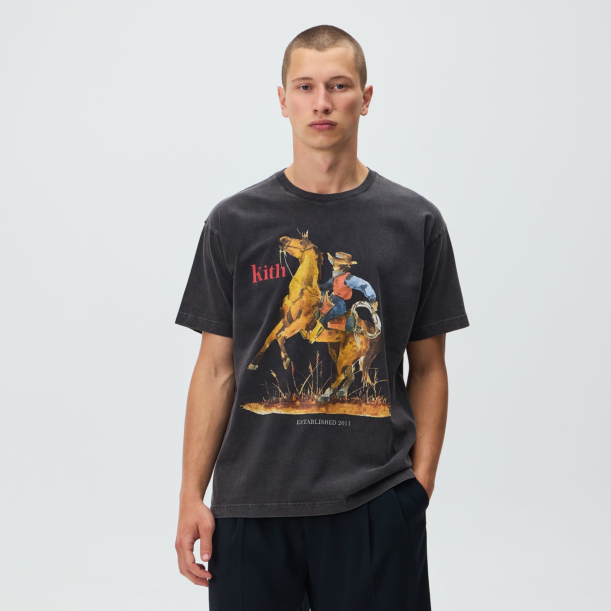 Kith Cowboy Vintage Tee - Black - PH – Kith Canada