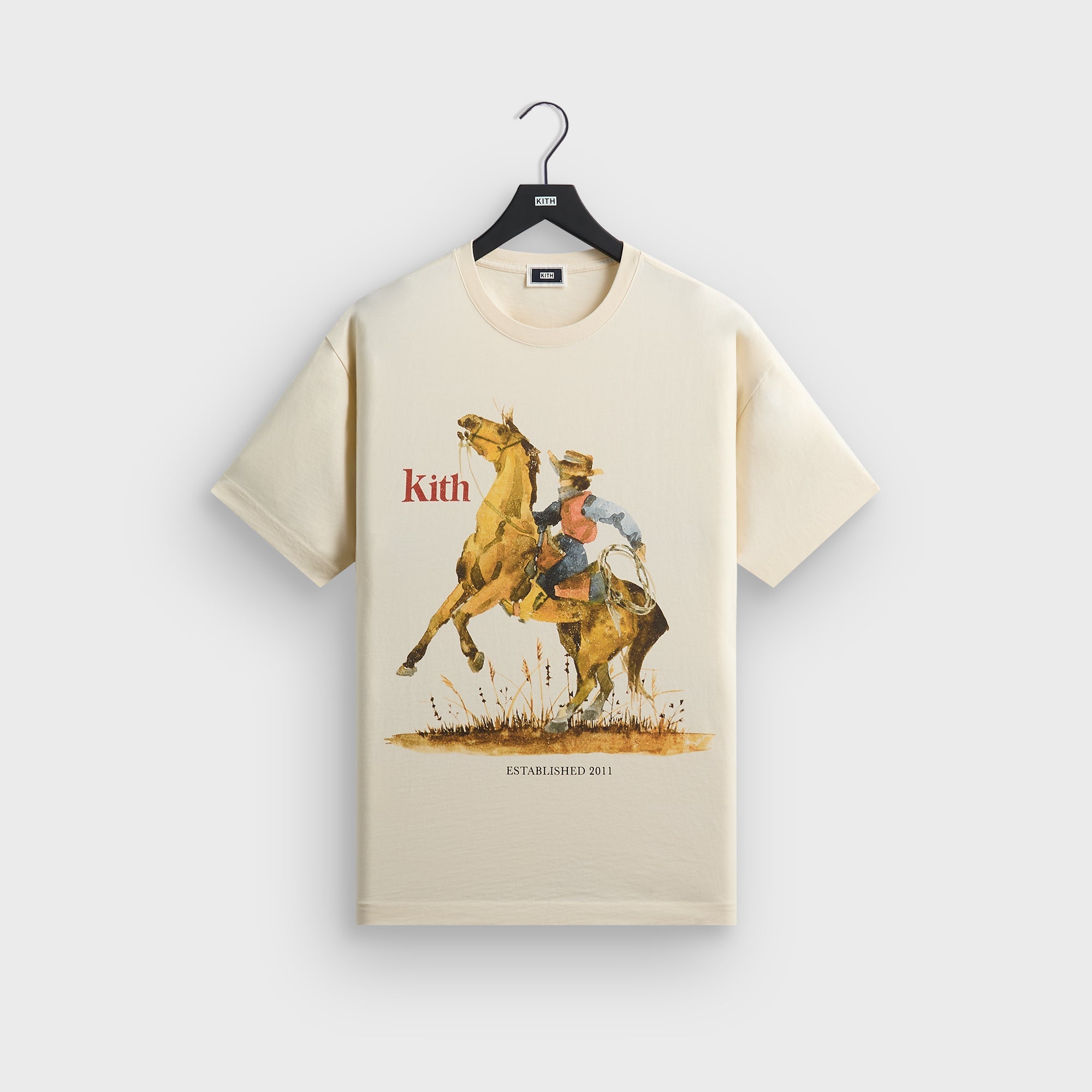 Kith Cowboy Vintage Tee - Sandrift – Kith Canada