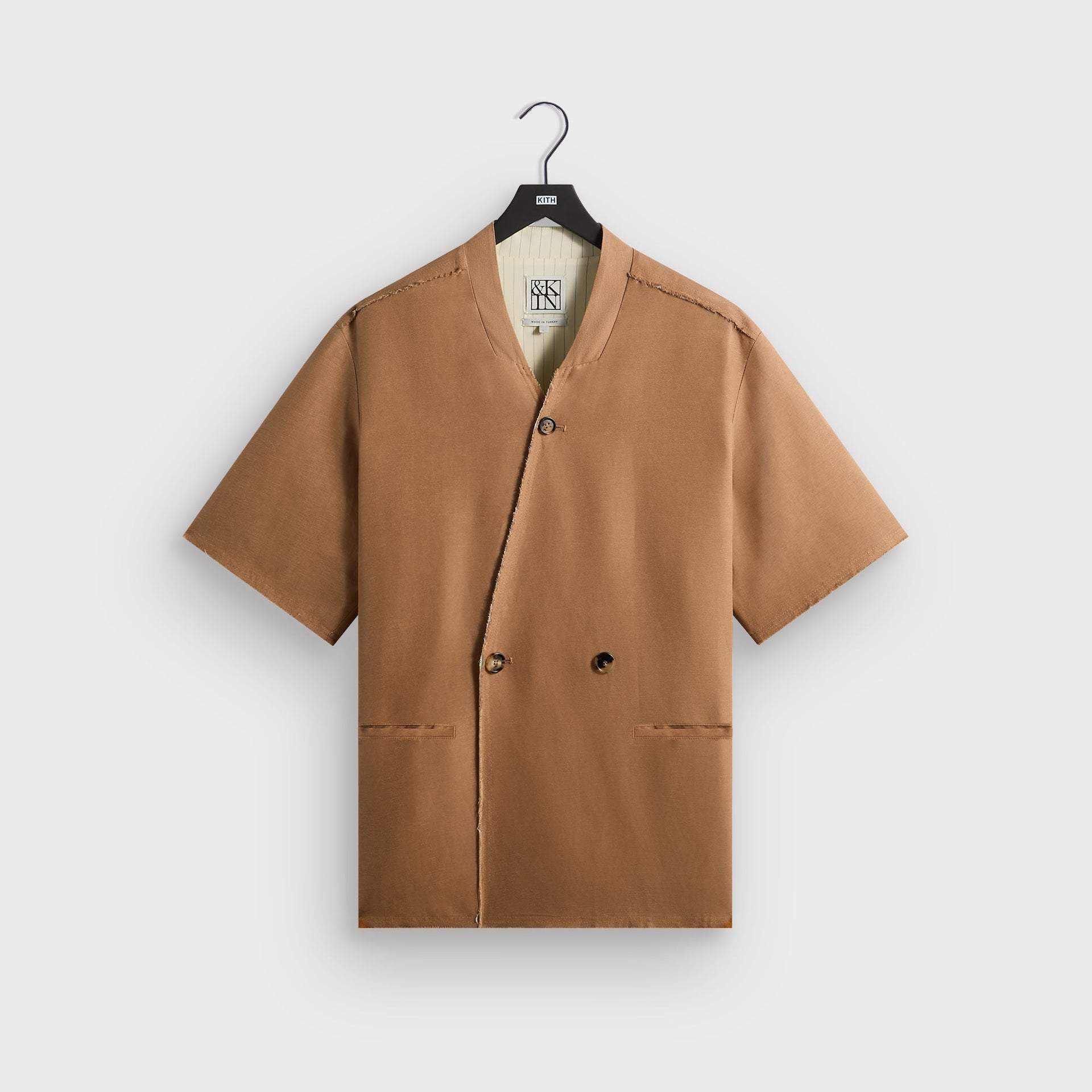 &Kin Linen Viscose Twill Mathis Shirt - Strand - PH