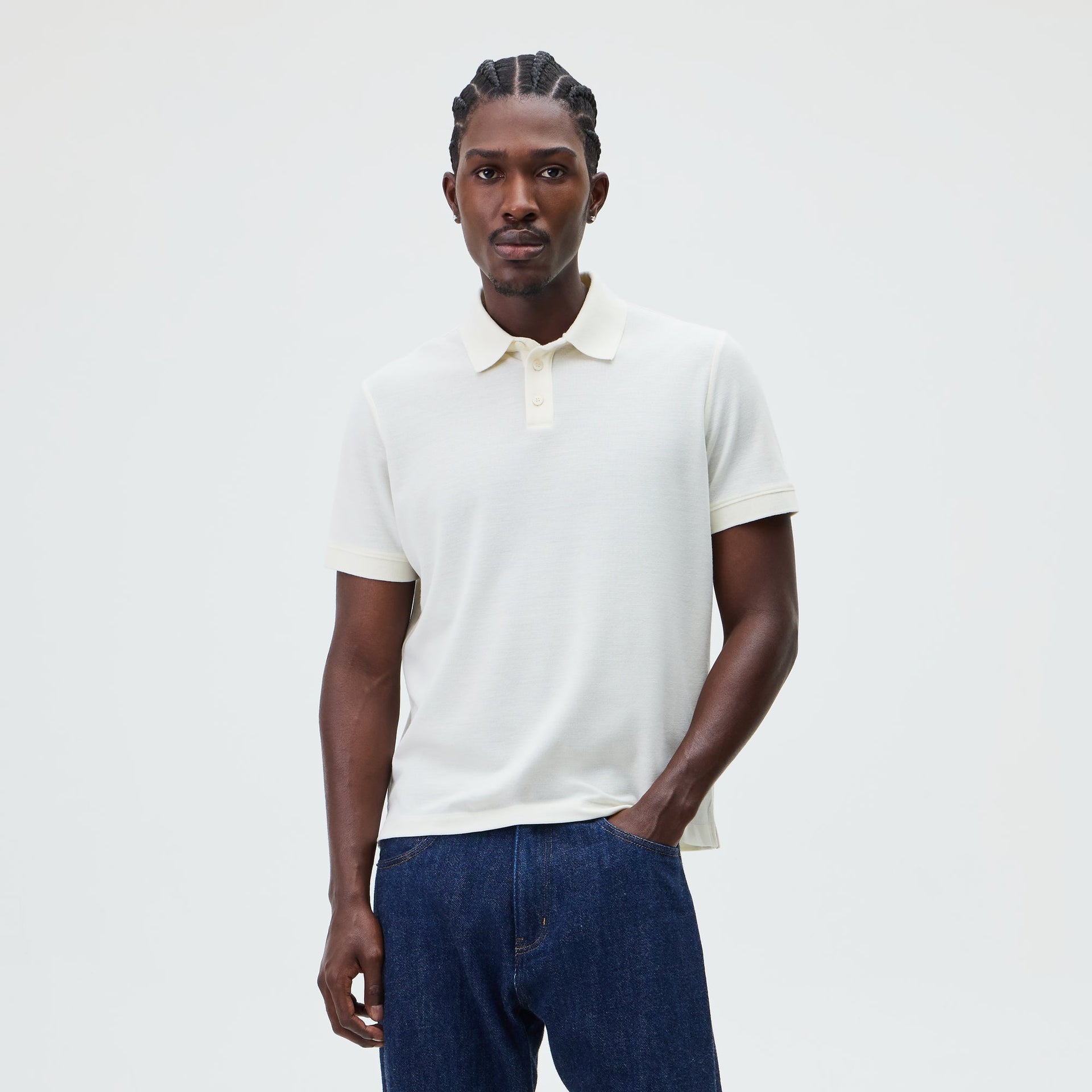 &Kin Melton Polo - White - PH