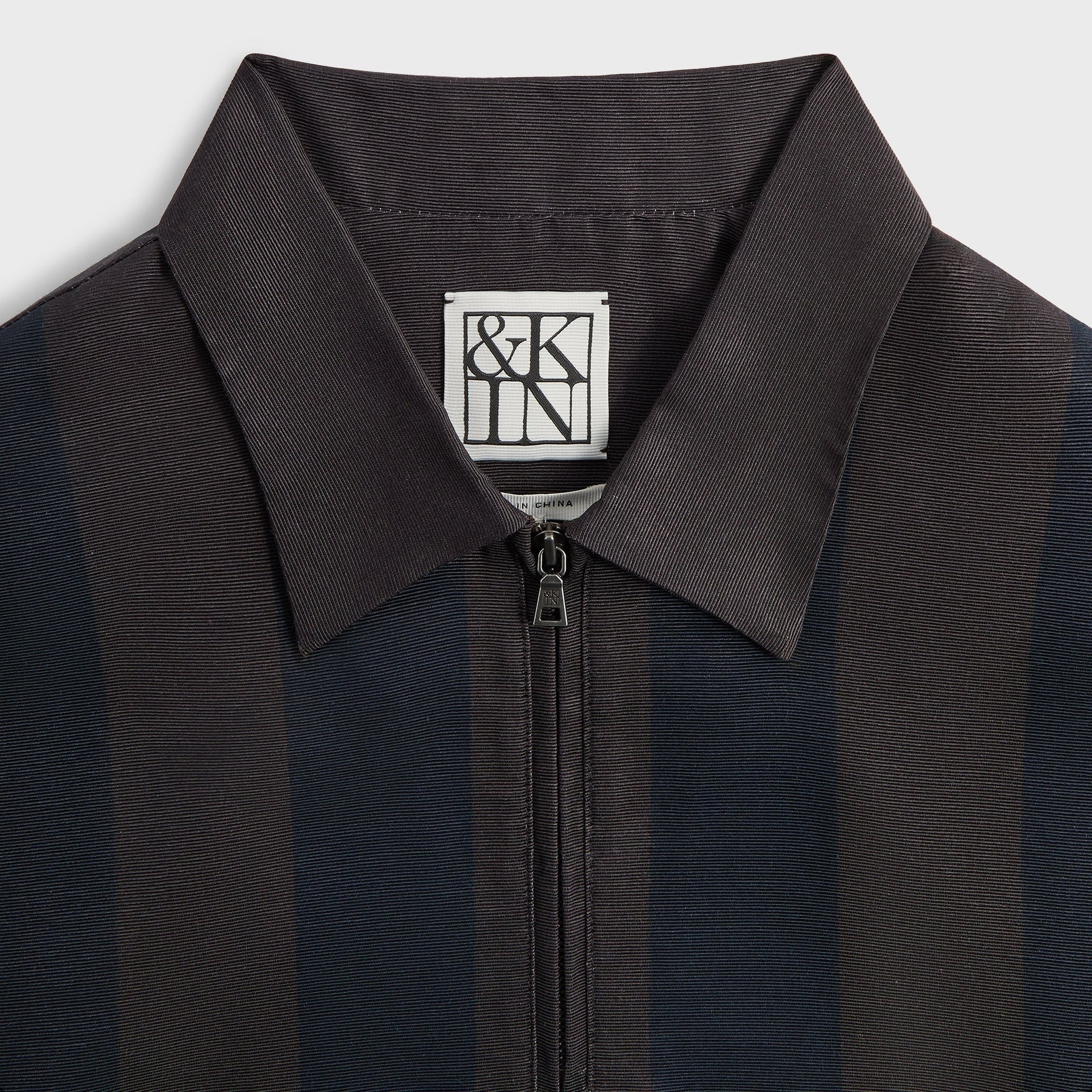 &Kin Montis Quarter Zip Faille Shirt - Cosmos - PH
