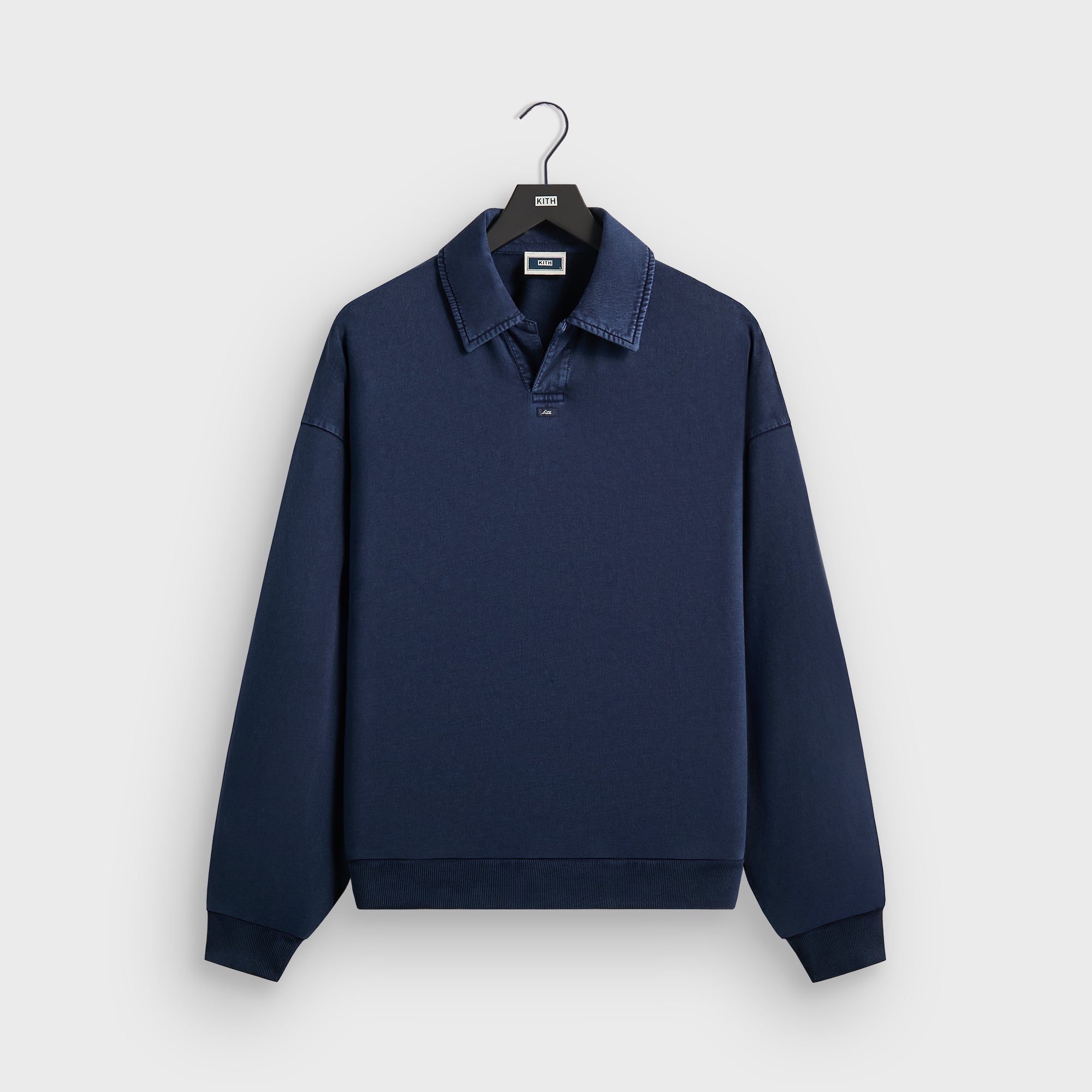 Kith Indigo Micro Fleece Nelson Pullover - Dark Indigo – Kith Canada Kith Indigo Micro Fleece Nelson Pullover - Dark Indigo – Kith Canada
