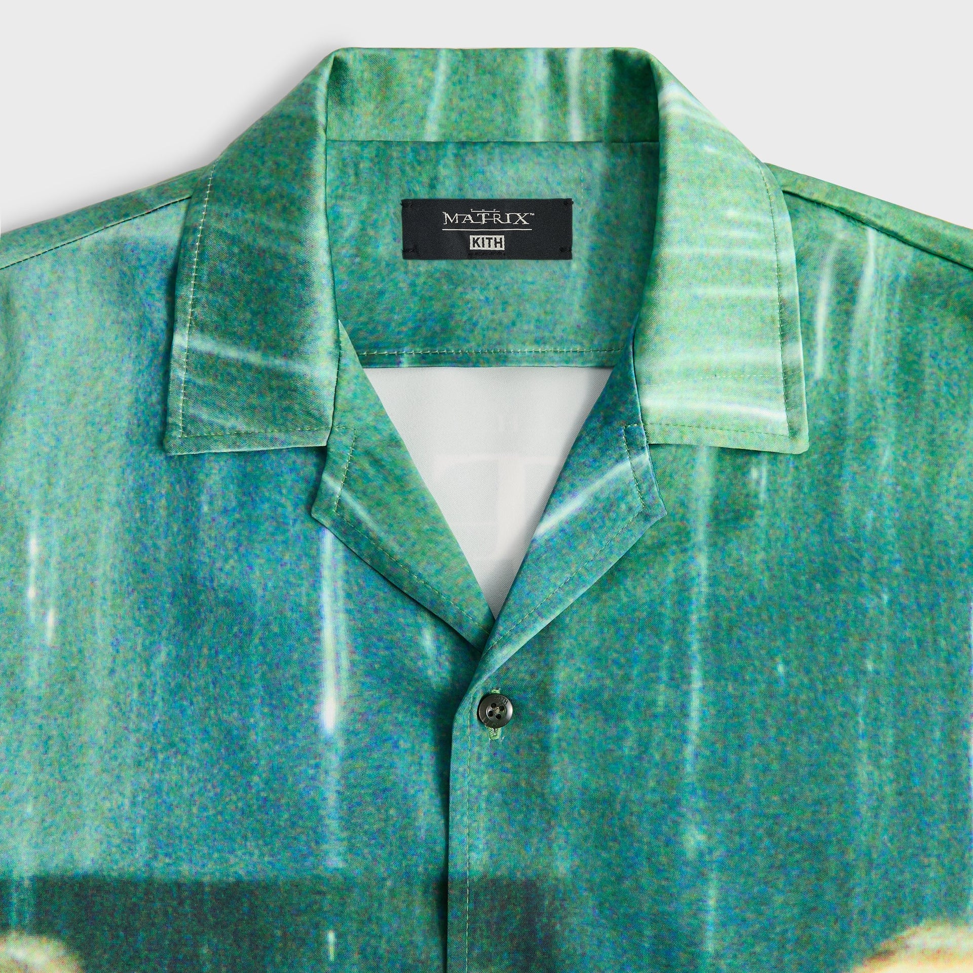 Kith for The Matrix All-Over Printed Thompson Camp Collar Shirt - Taiga