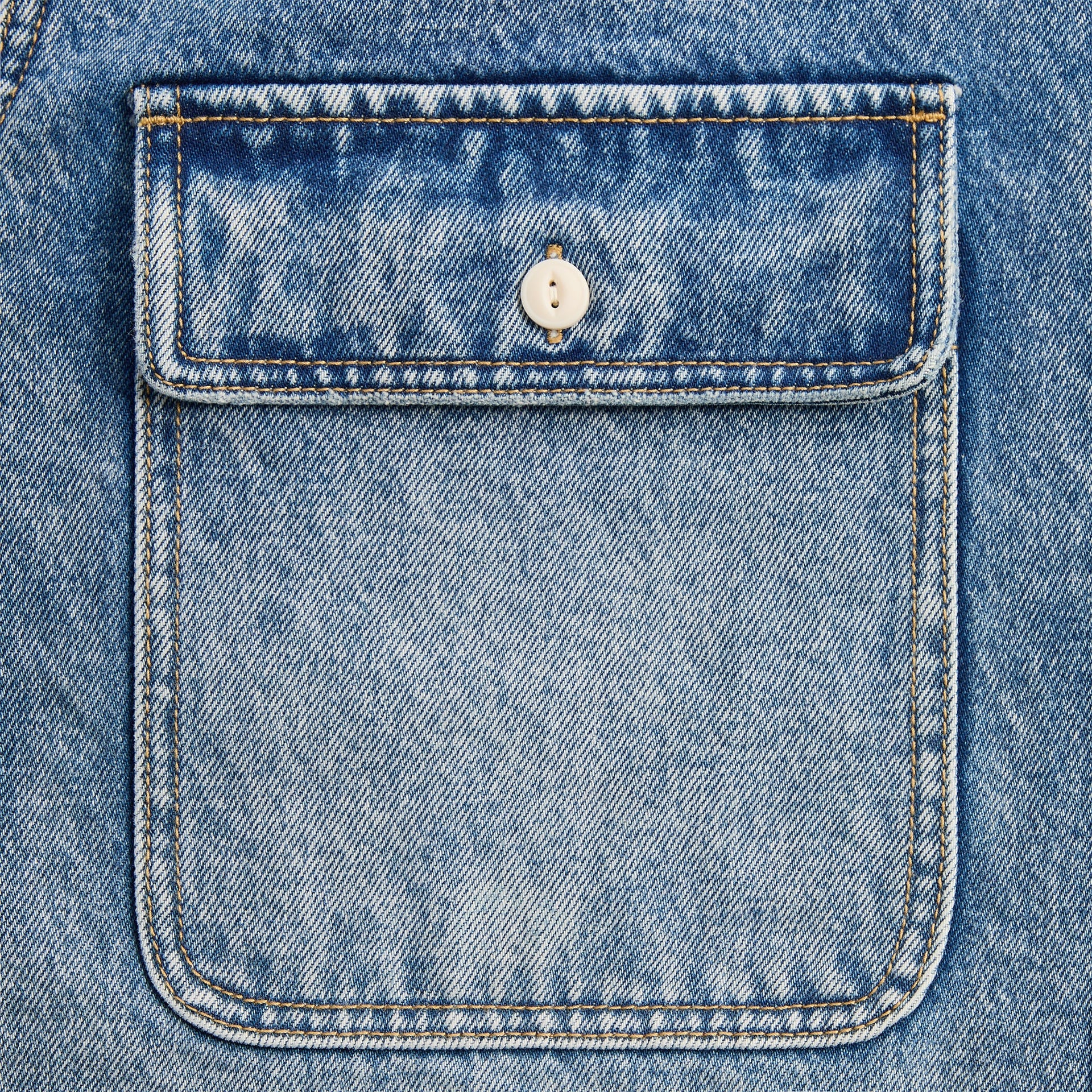 Kith Henson Denim Shirt - Mid Indigo