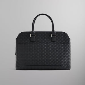 Kith Document Bag in Kith Monogram Saffiano Leather - Black