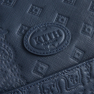 Kith Duffle Bag With Paisley Deboss in Saffiano Leather - Nocturnal