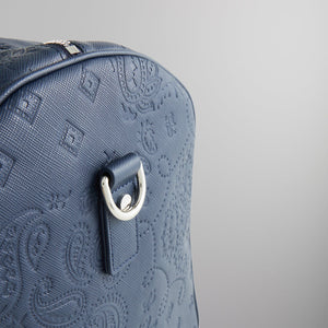 Kith Duffle Bag With Paisley Deboss in Saffiano Leather - Nocturnal